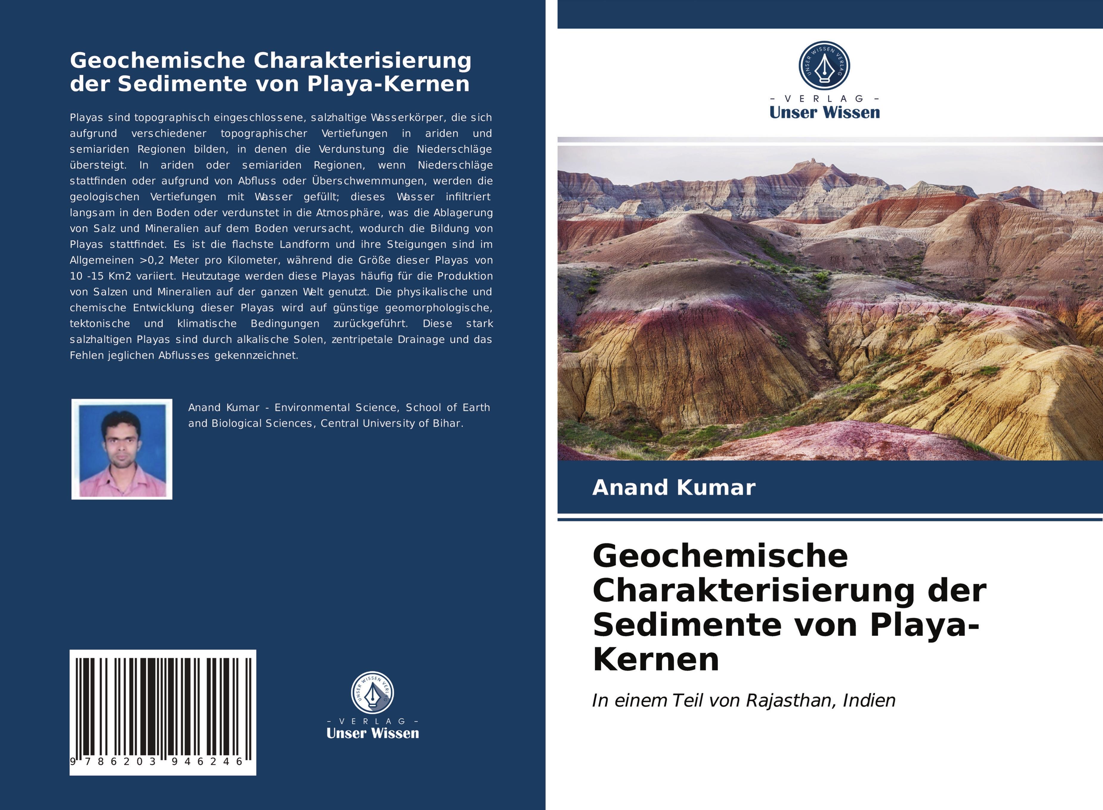 Vorderes Coverbild Geochemische Charakterisierung der Sedimente von Playa-Kernen