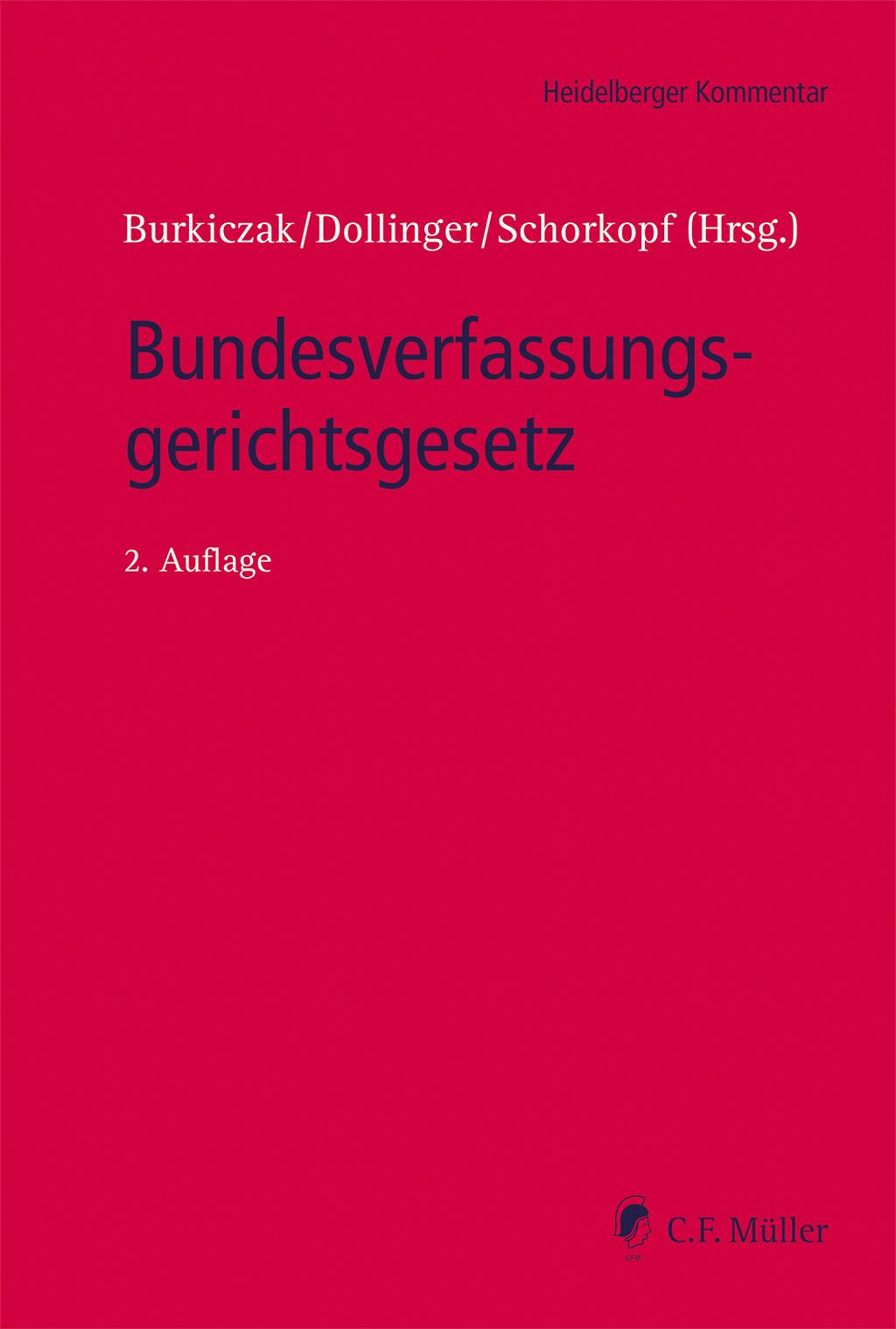 Vorderes Coverbild Bundesverfassungsgerichtsgesetz