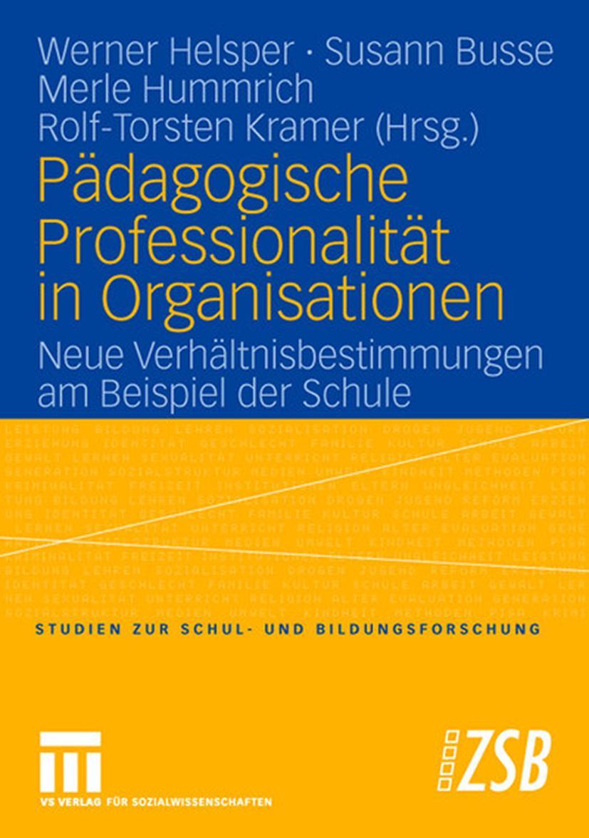 Vorderes Coverbild Pädagogische Professionalität in Organisationen