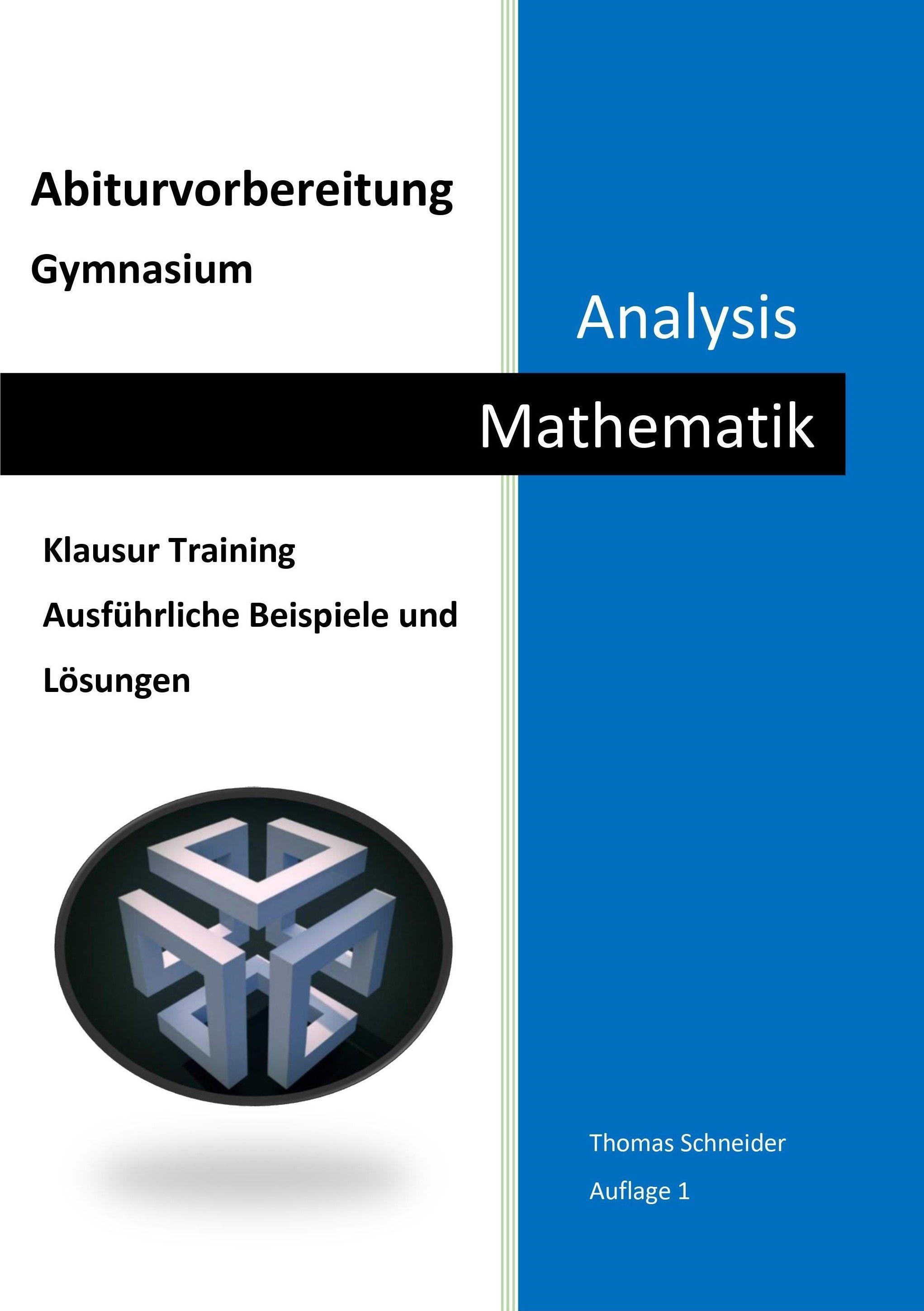 Vorderes Coverbild Abiturvorbereitung Gymnasium Mathematik Analysis