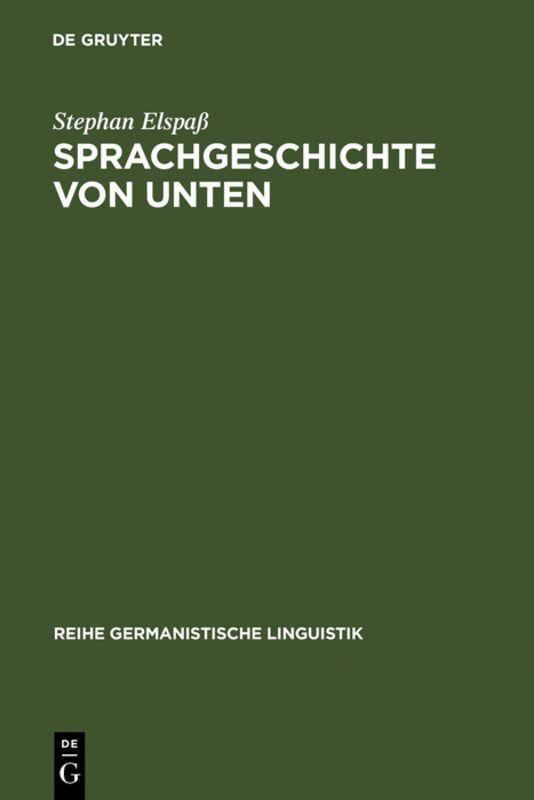 Vorderes Coverbild Sprachgeschichte von unten