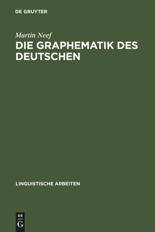 Vorderes Coverbild Die Graphematik des Deutschen
