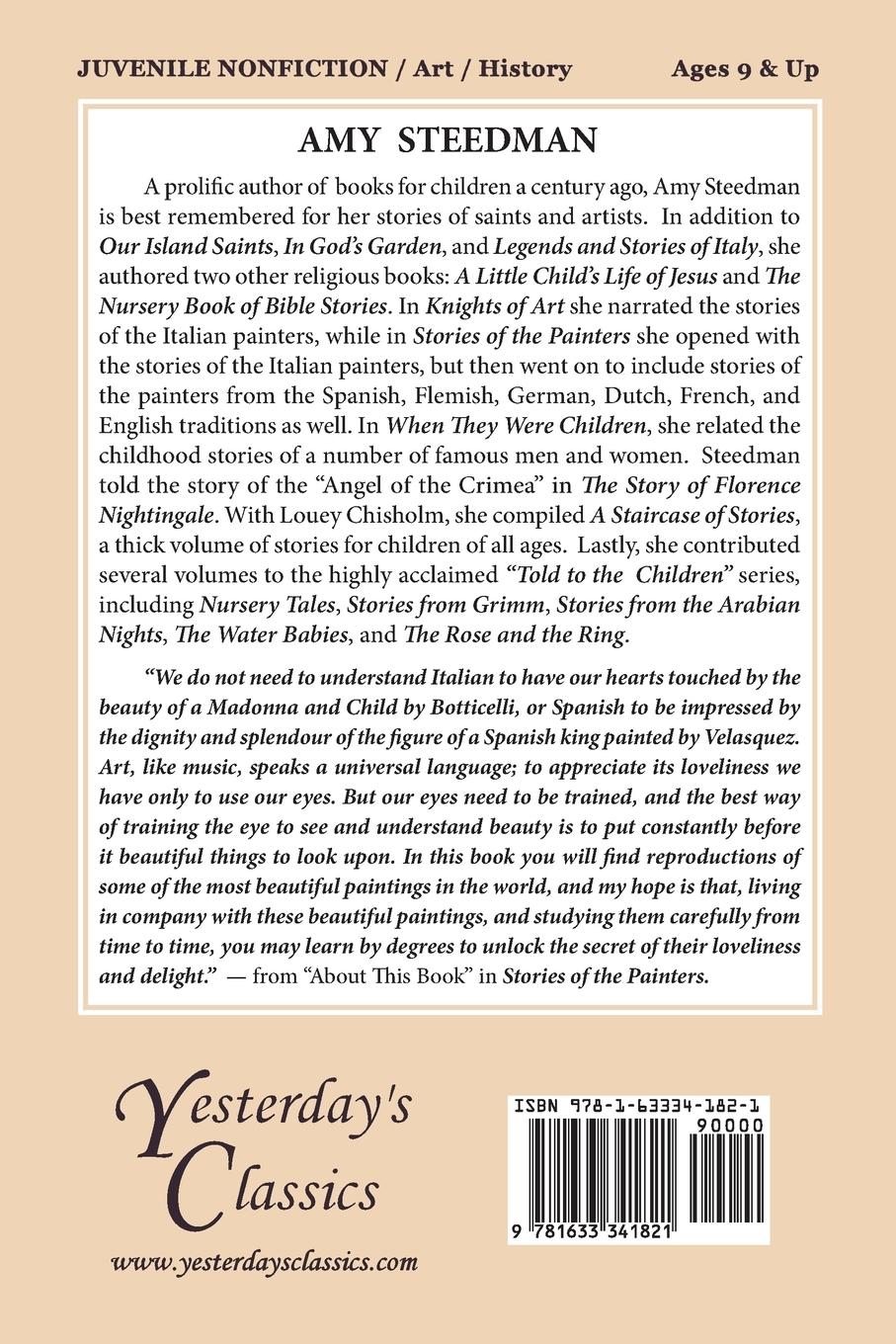 Rückseitencover Stories of the Painters (Color Edition) (Yesterday's Classics)