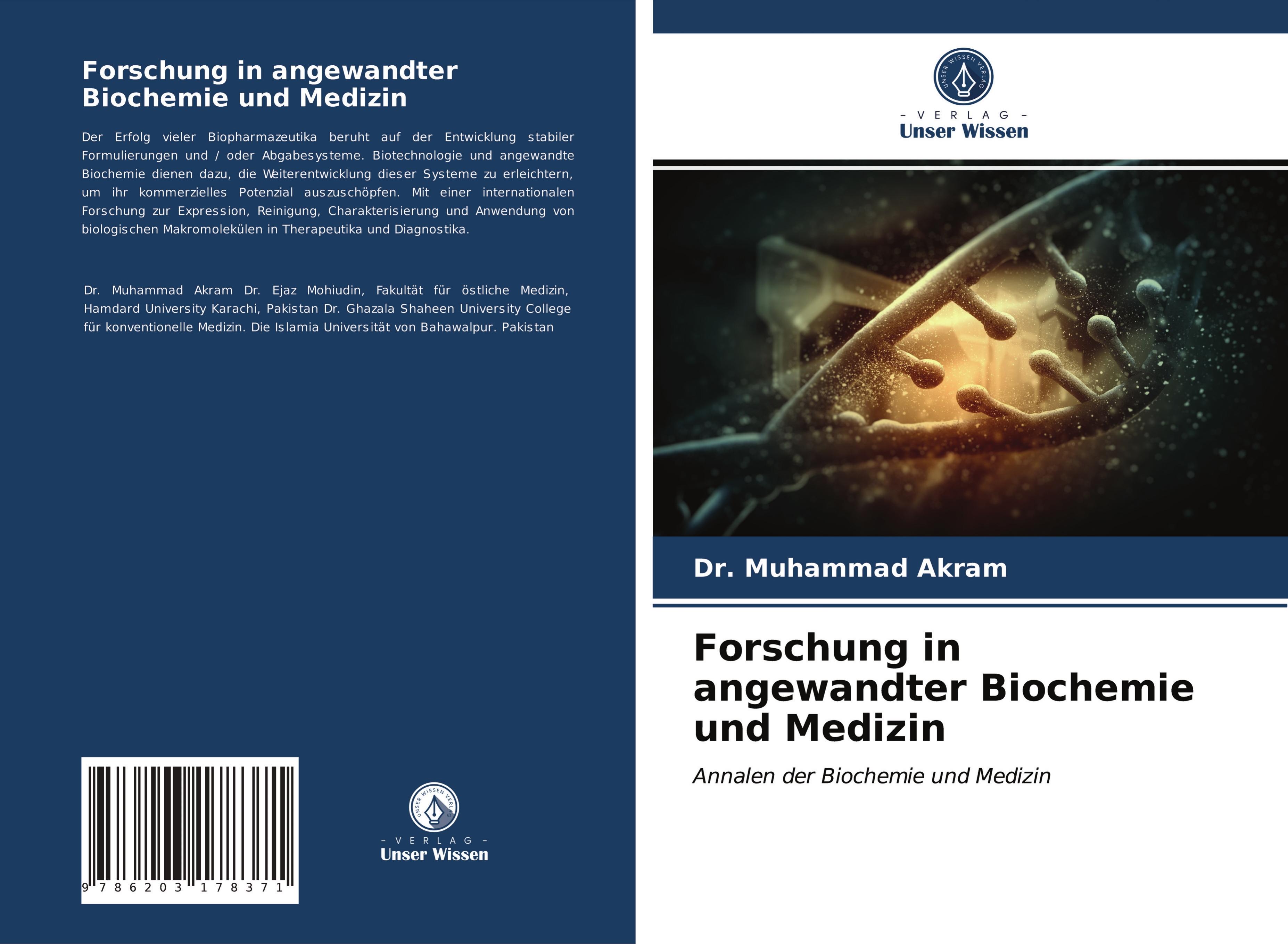 Vorderes Coverbild Forschung in angewandter Biochemie und Medizin