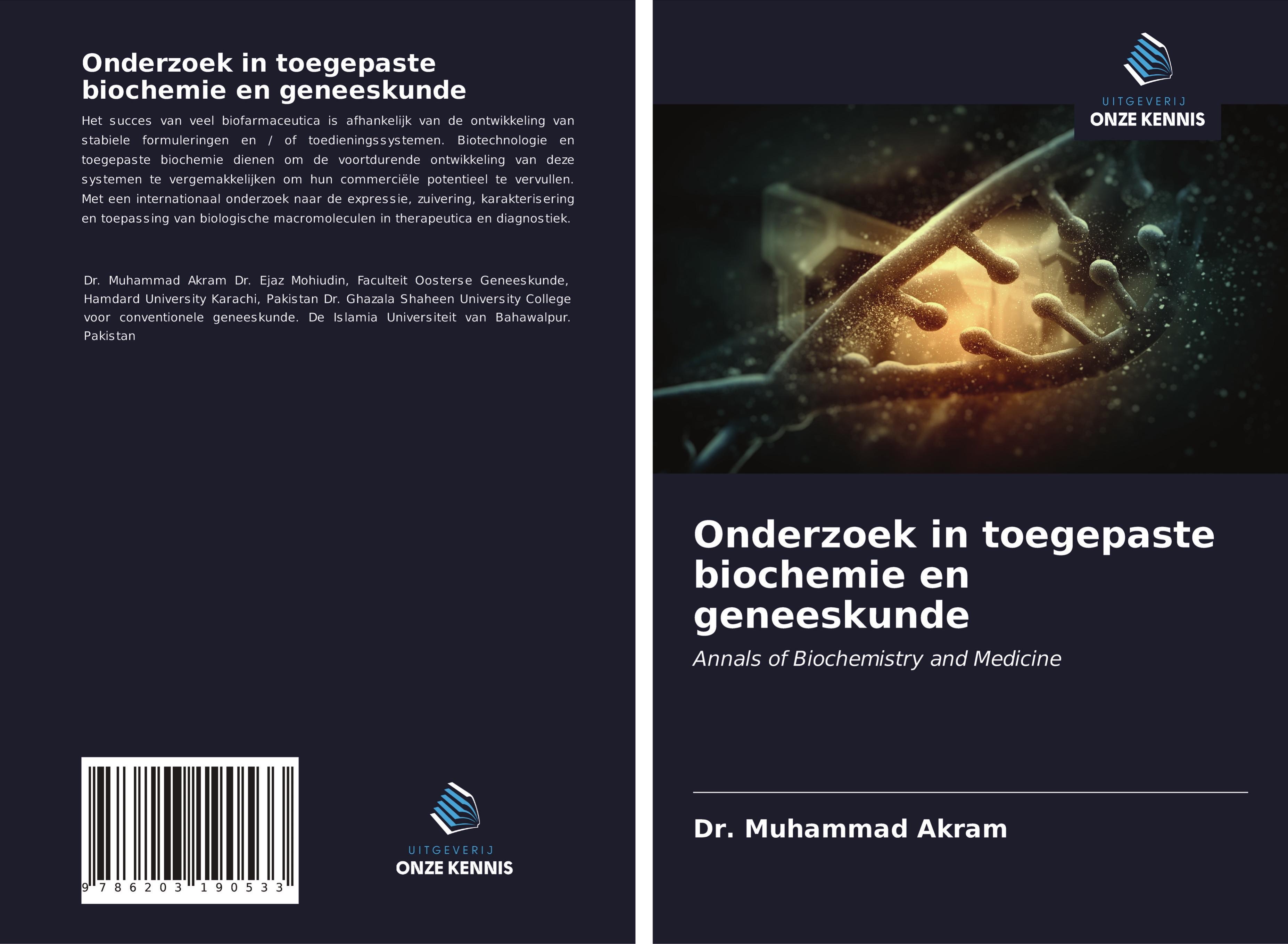 Vorderes Coverbild Onderzoek in toegepaste biochemie en geneeskunde
