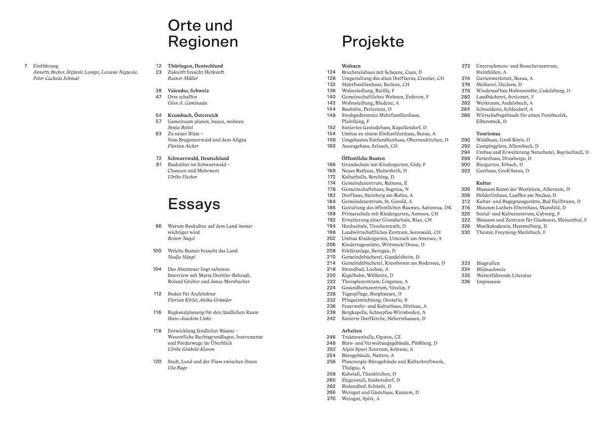 Beispielinhalt (Bild) Schön hier. Architektur auf dem Land