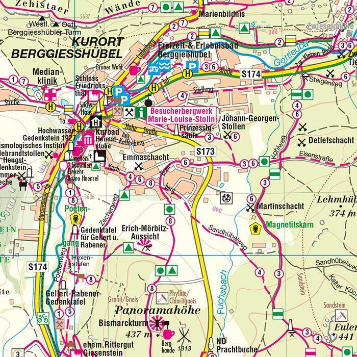 Beispielinhalt (Bild) Bad Gottleuba-Berggießhübel und Umgebung 1 : 20 000