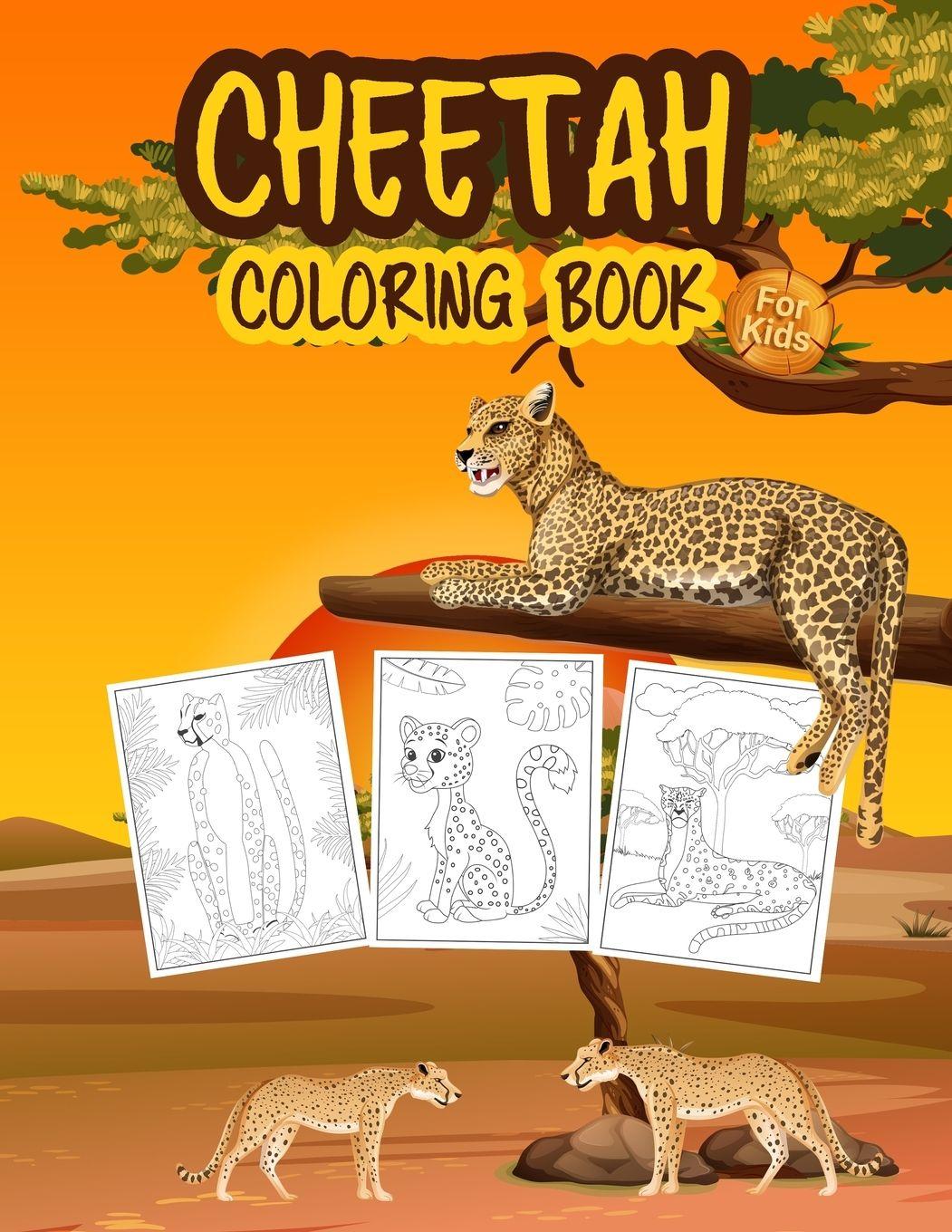 Vorderes Coverbild Cheetah Coloring Book for Kids