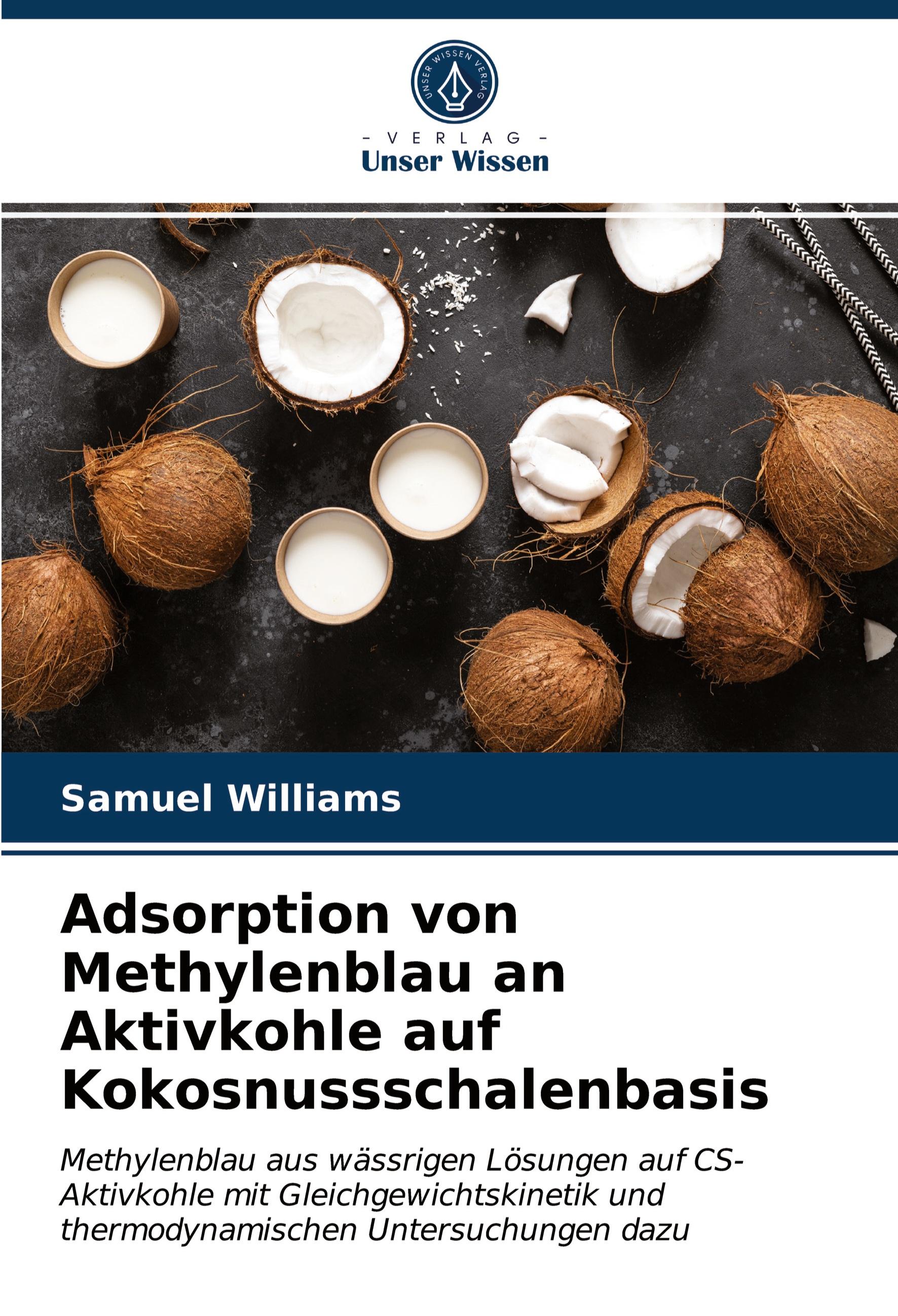Vorderes Coverbild Adsorption von Methylenblau an Aktivkohle auf Kokosnussschalenbasis