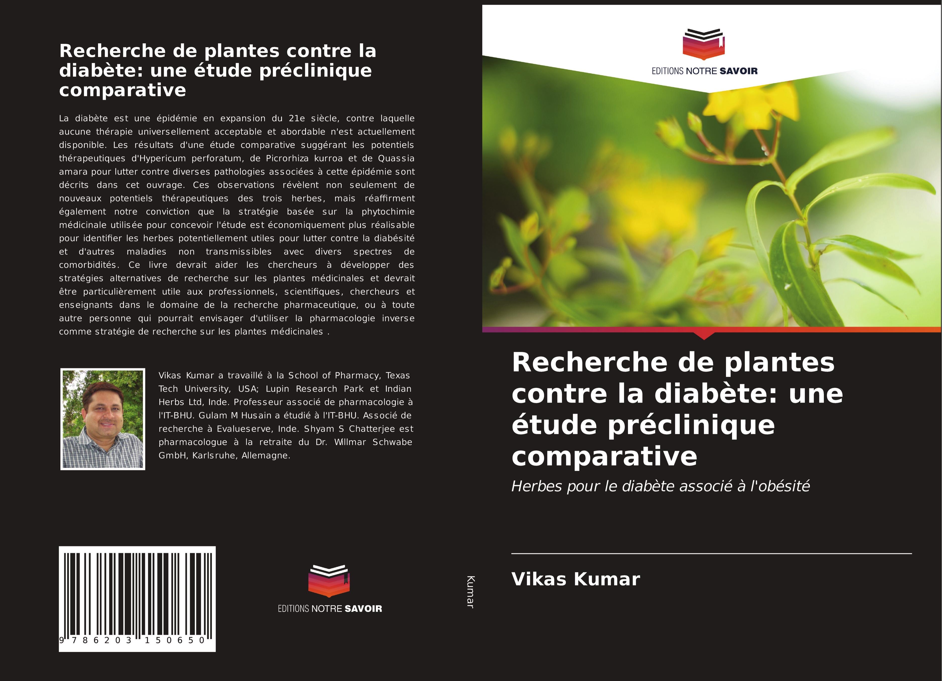 Vorderes Coverbild Recherche de plantes contre la diabète: une étude préclinique comparative