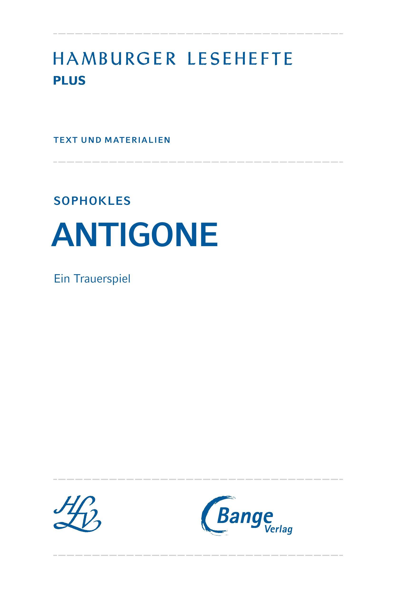 Beispielinhalt (Bild) Antigone (Textausgabe)