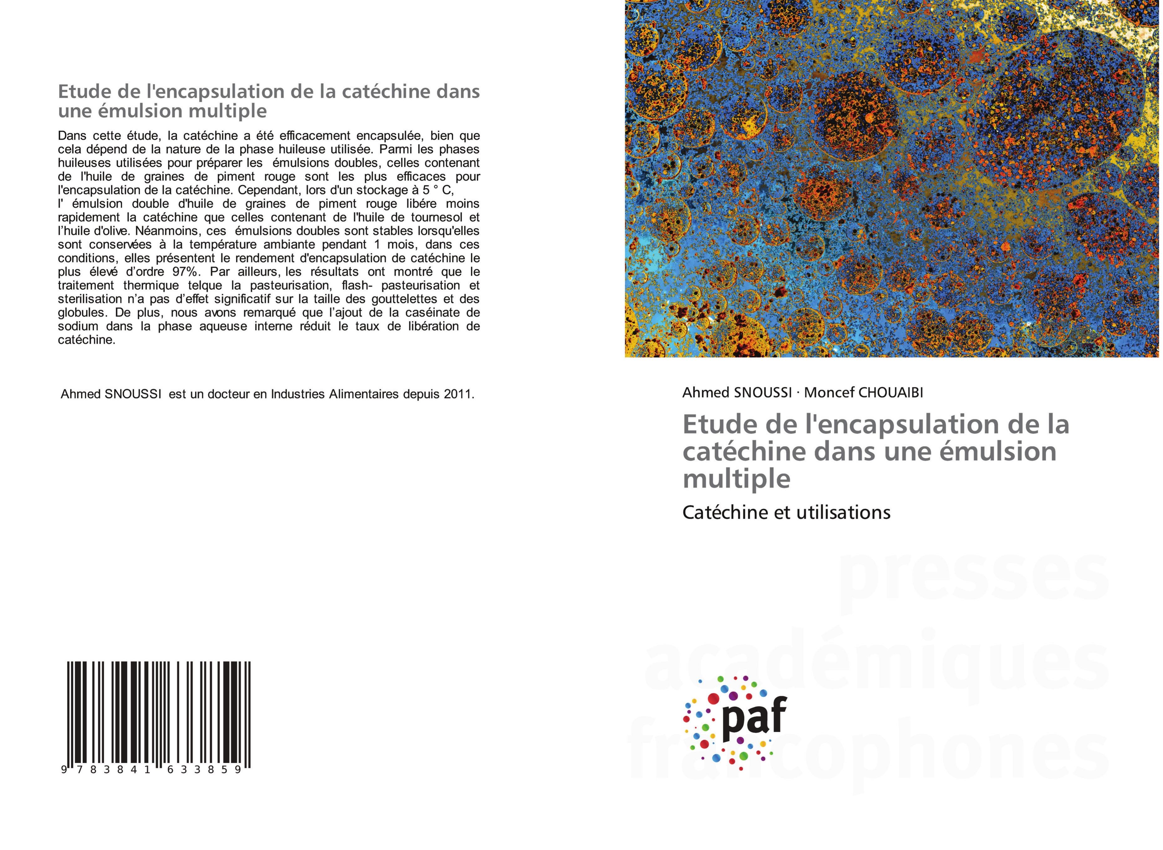 Vorderes Coverbild Etude de l'encapsulation de la catéchine dans une émulsion multiple