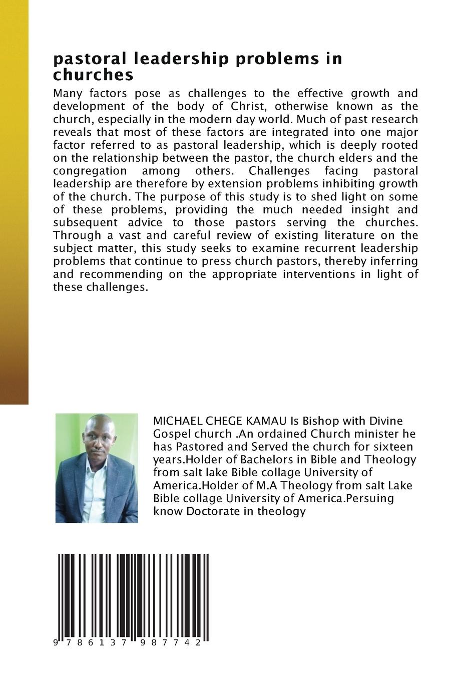 Rückseitencover Pastoral Leadership Problems in Churches