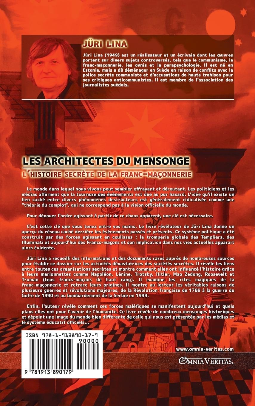 Rückseitencover Les architectes du mensonge