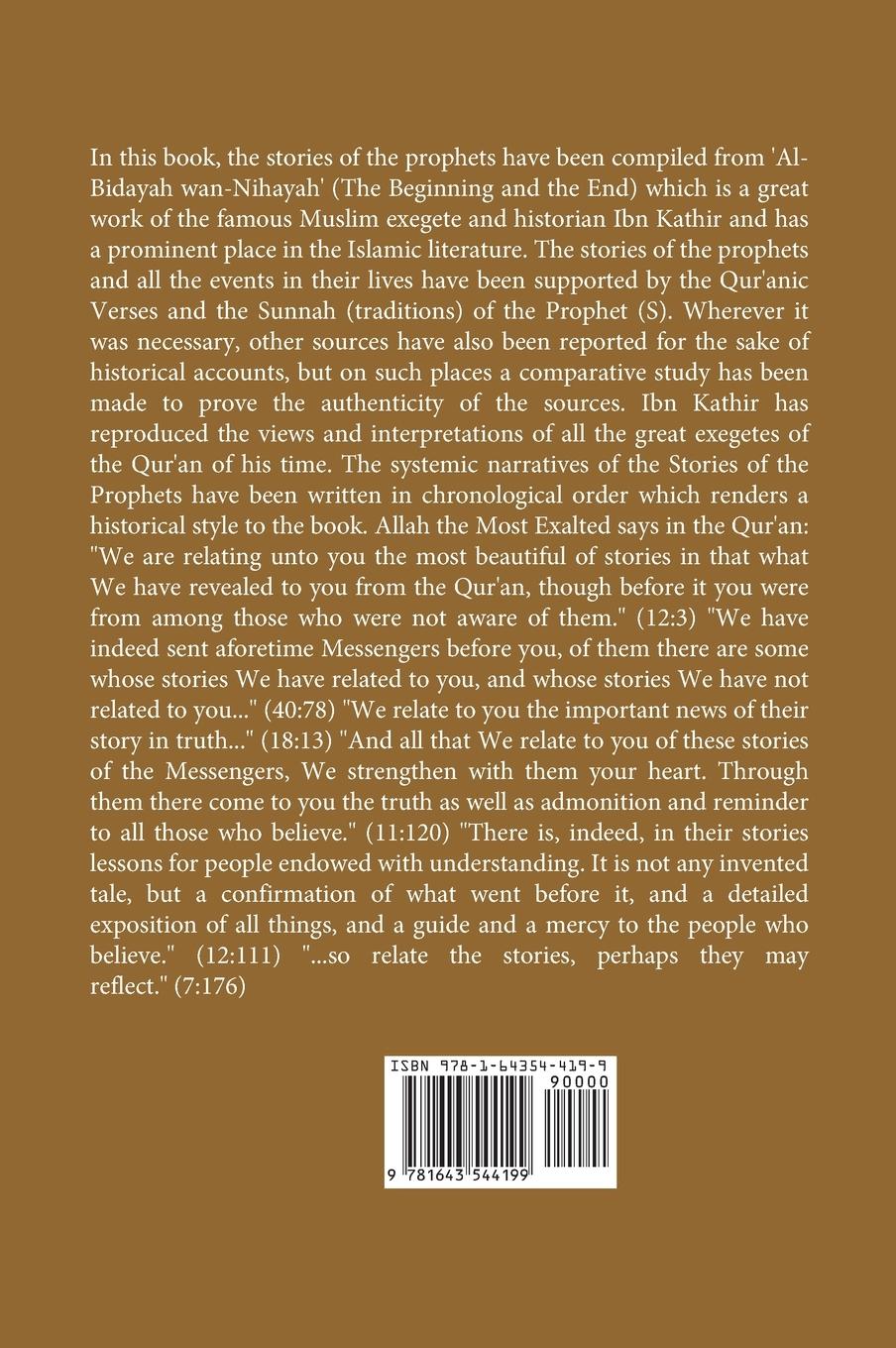 Rückseitencover Stories of the Prophets