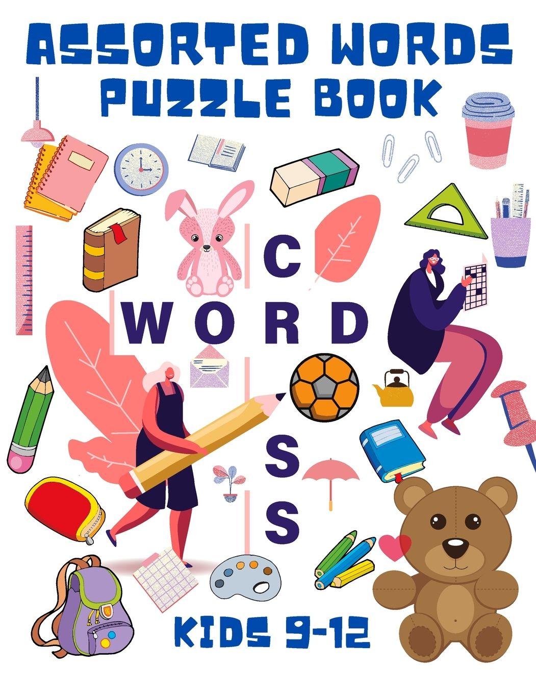 Vorderes Coverbild Assorted Words Puzzle Book Kids 9-12