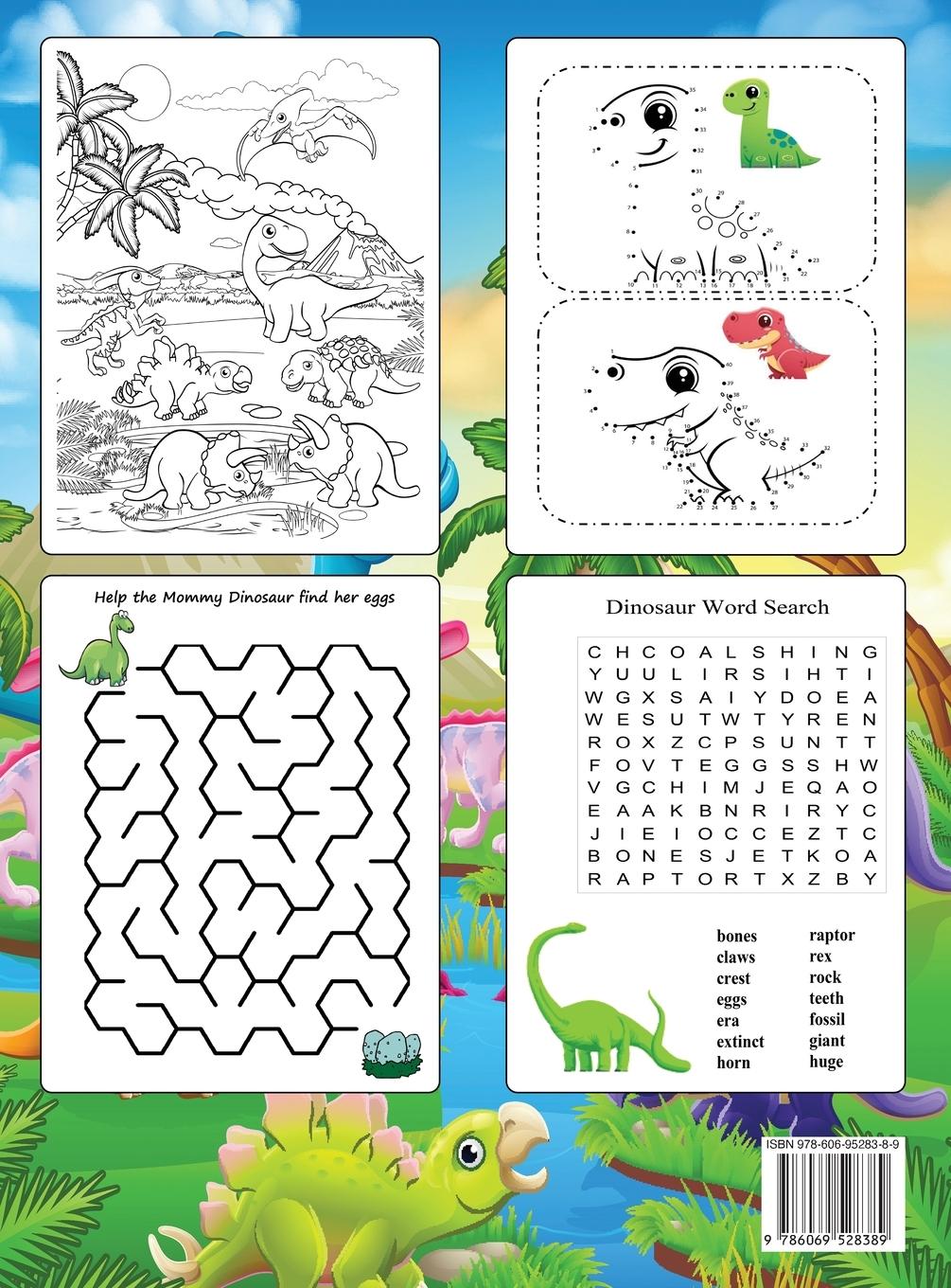 Rückseitencover Dinosaur Activity Book for Kids