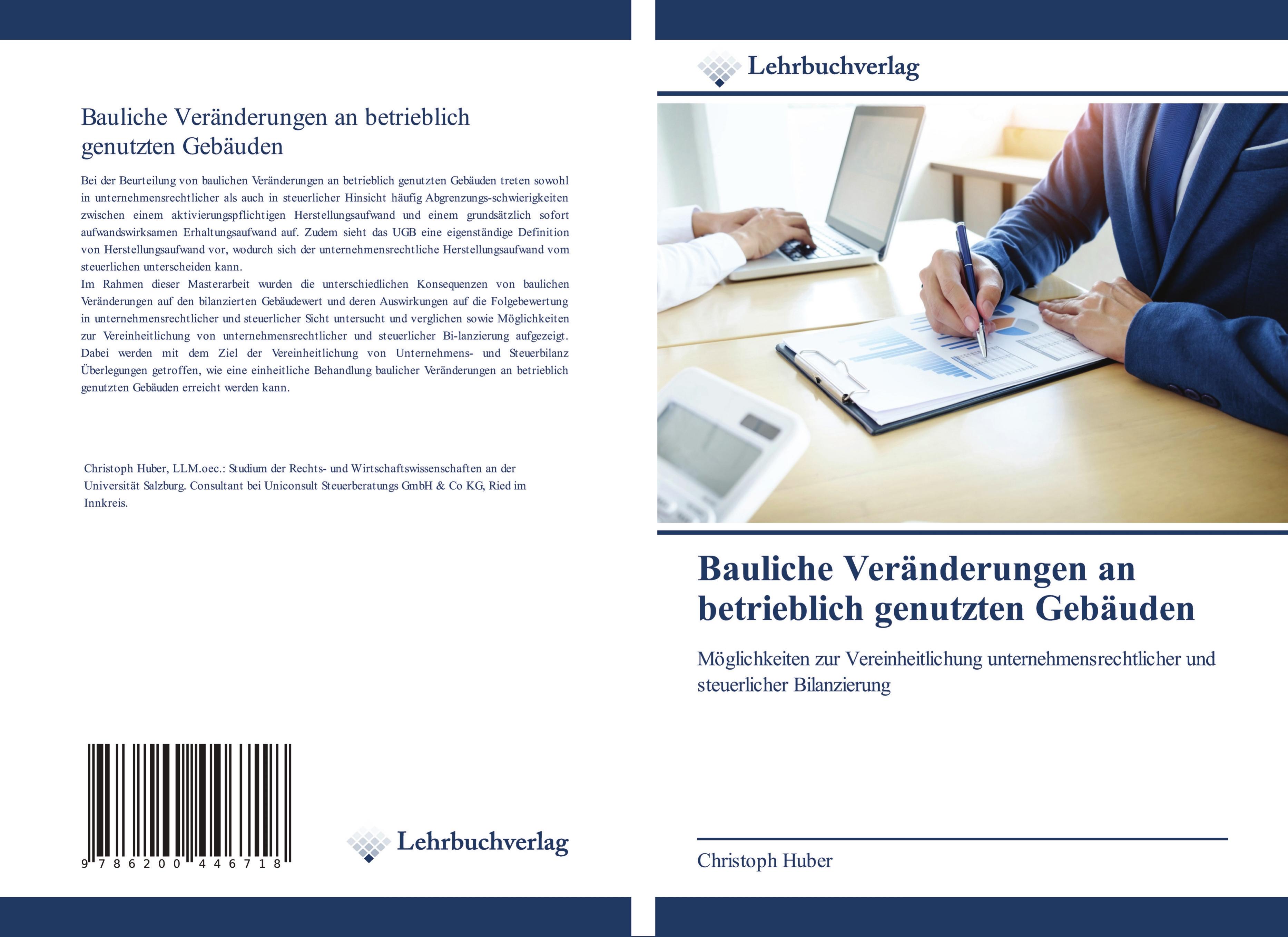 Vorderes Coverbild Bauliche Veränderungen an betrieblich genutzten Gebäuden