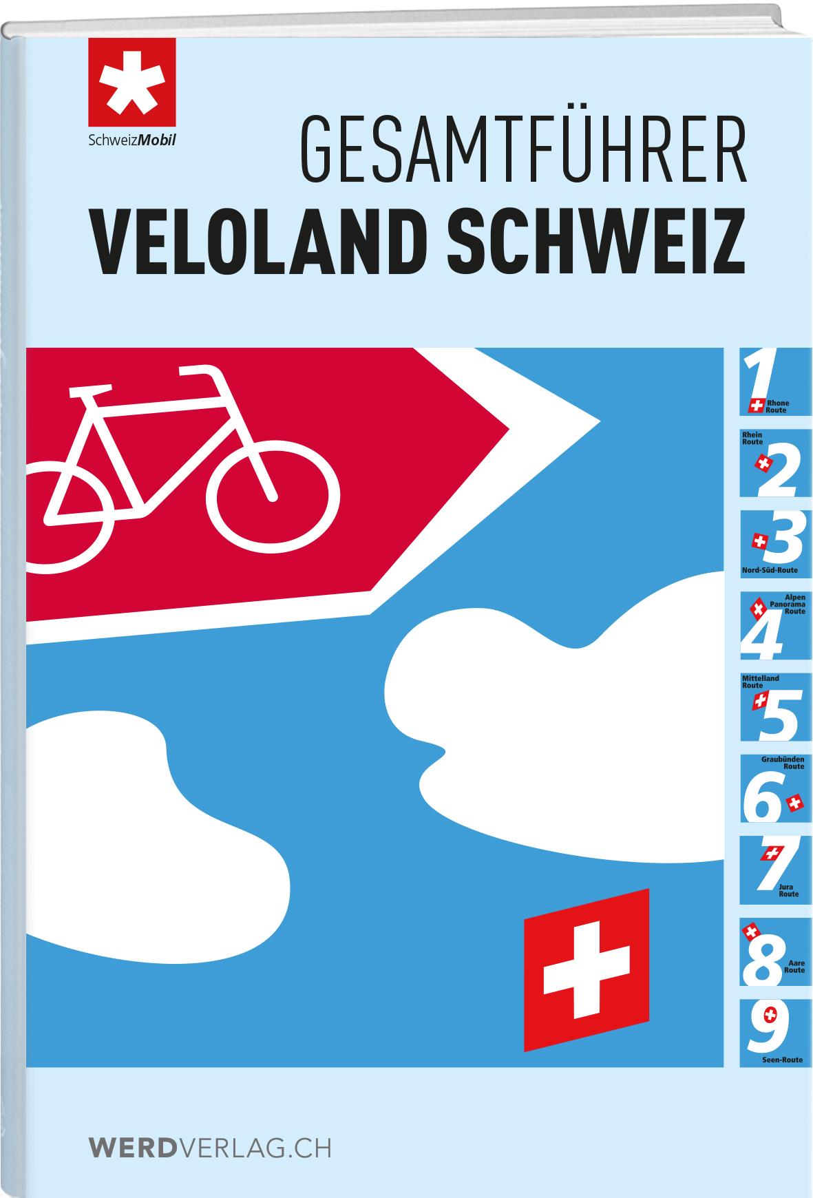 Vorderes Coverbild Gesamtführer Veloland Schweiz