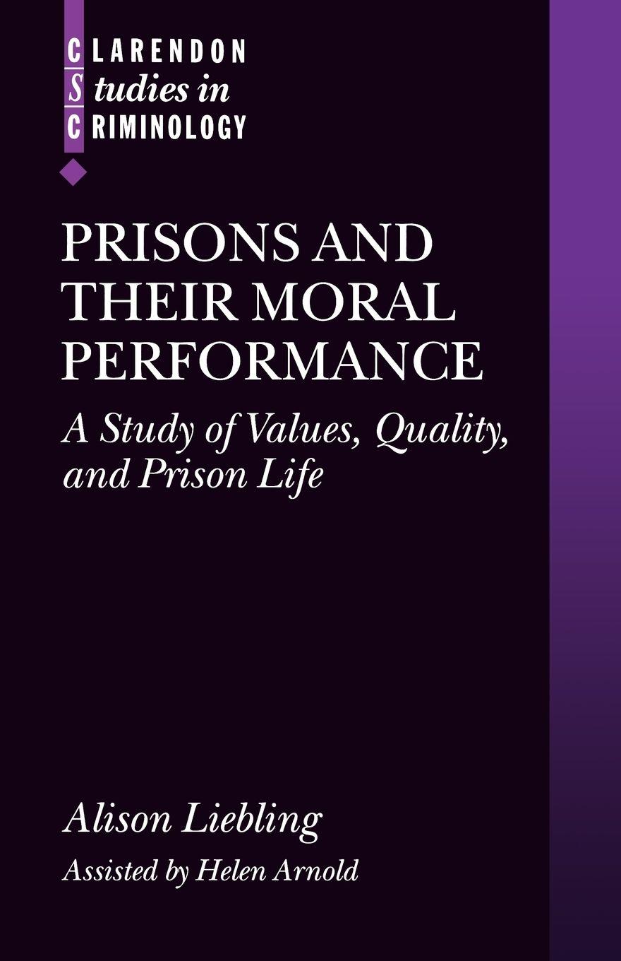 Vorderes Coverbild Prisons and Their Moral Performance