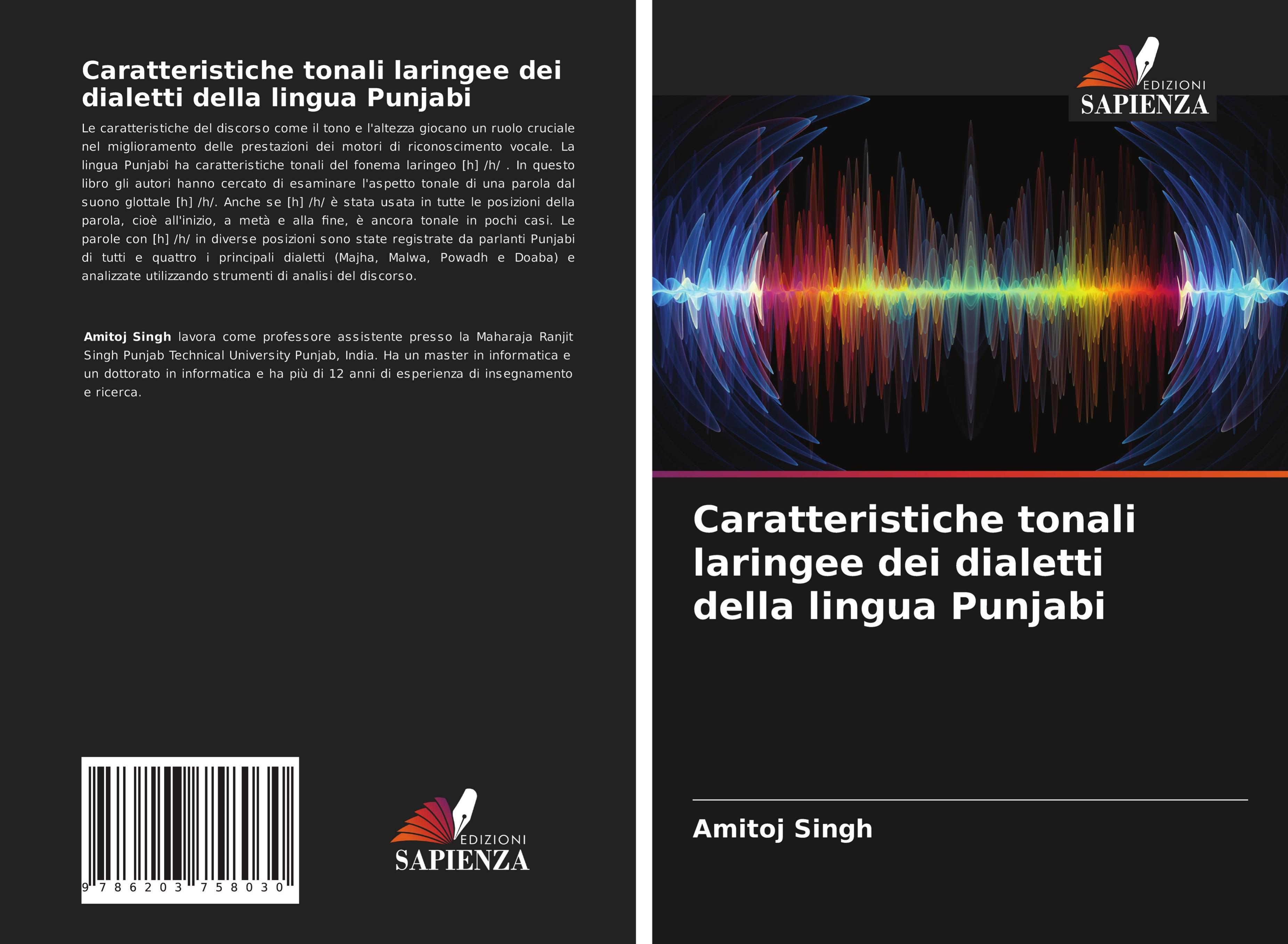Vorderes Coverbild Caratteristiche tonali laringee dei dialetti della lingua Punjabi
