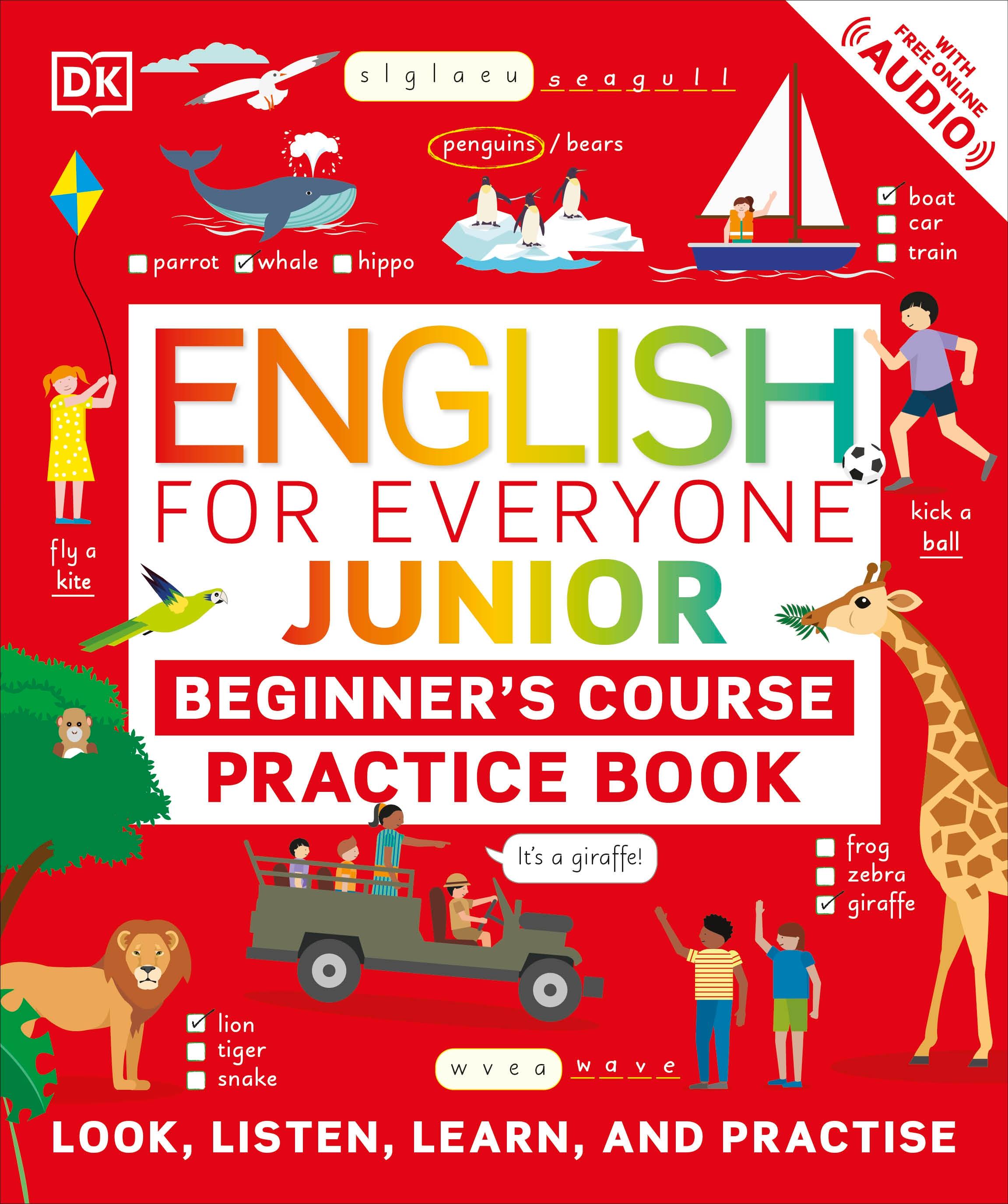 Vorderes Coverbild English for Everyone Junior Beginner's Practice Book