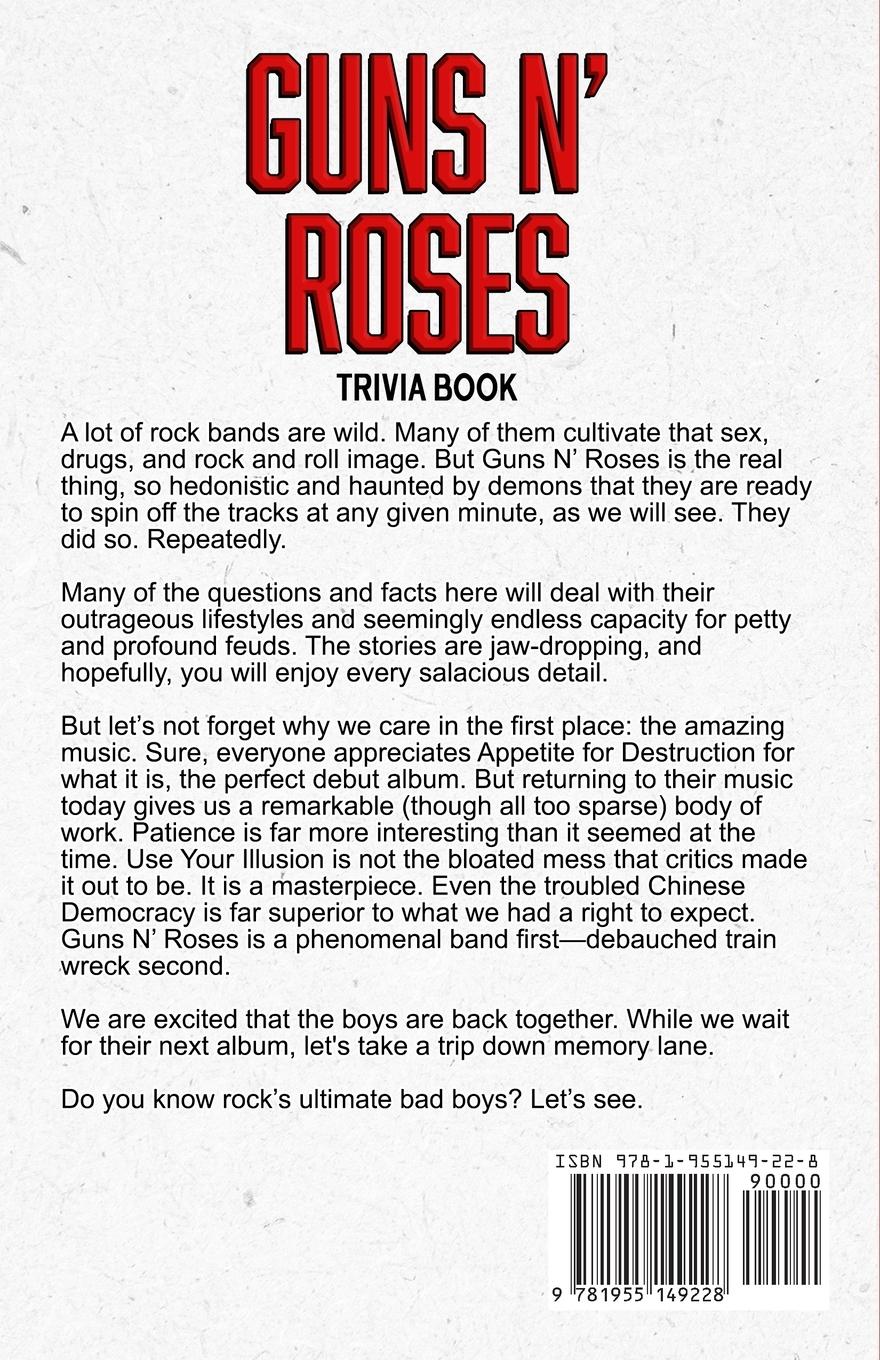 Rückseitencover Guns N' Roses Trivia Book