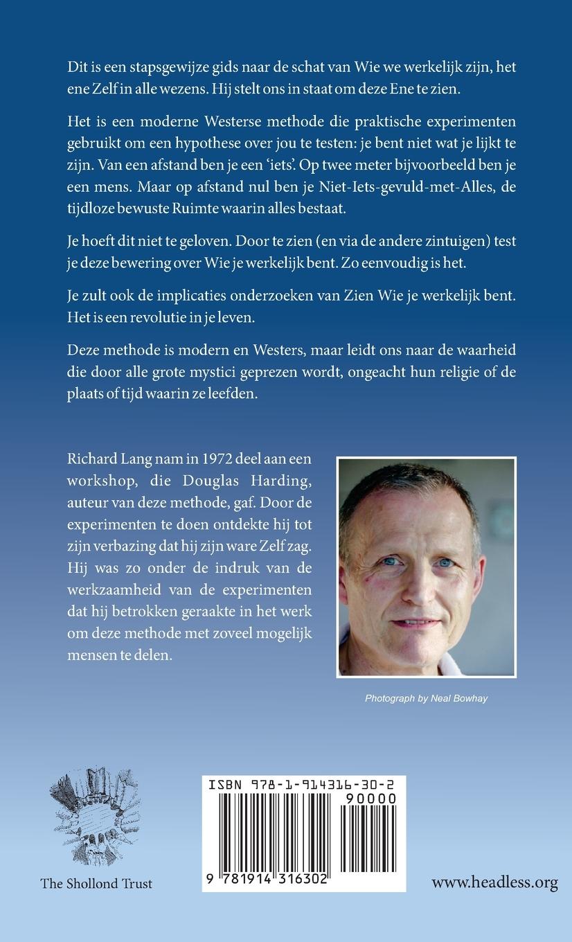 Rückseitencover Zien wie je werkelijk bent