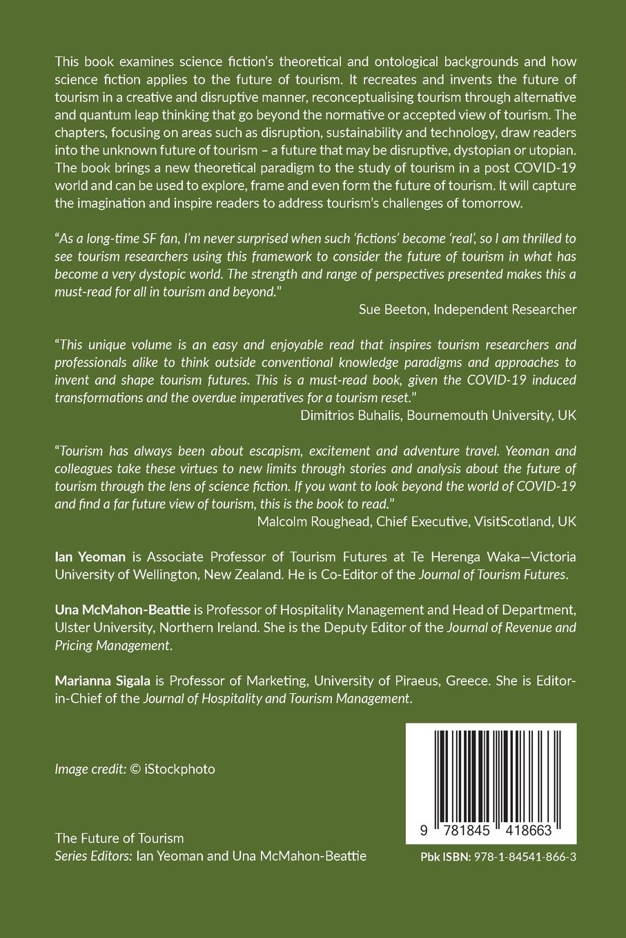 Rückseitencover Science Fiction, Disruption and Tourism