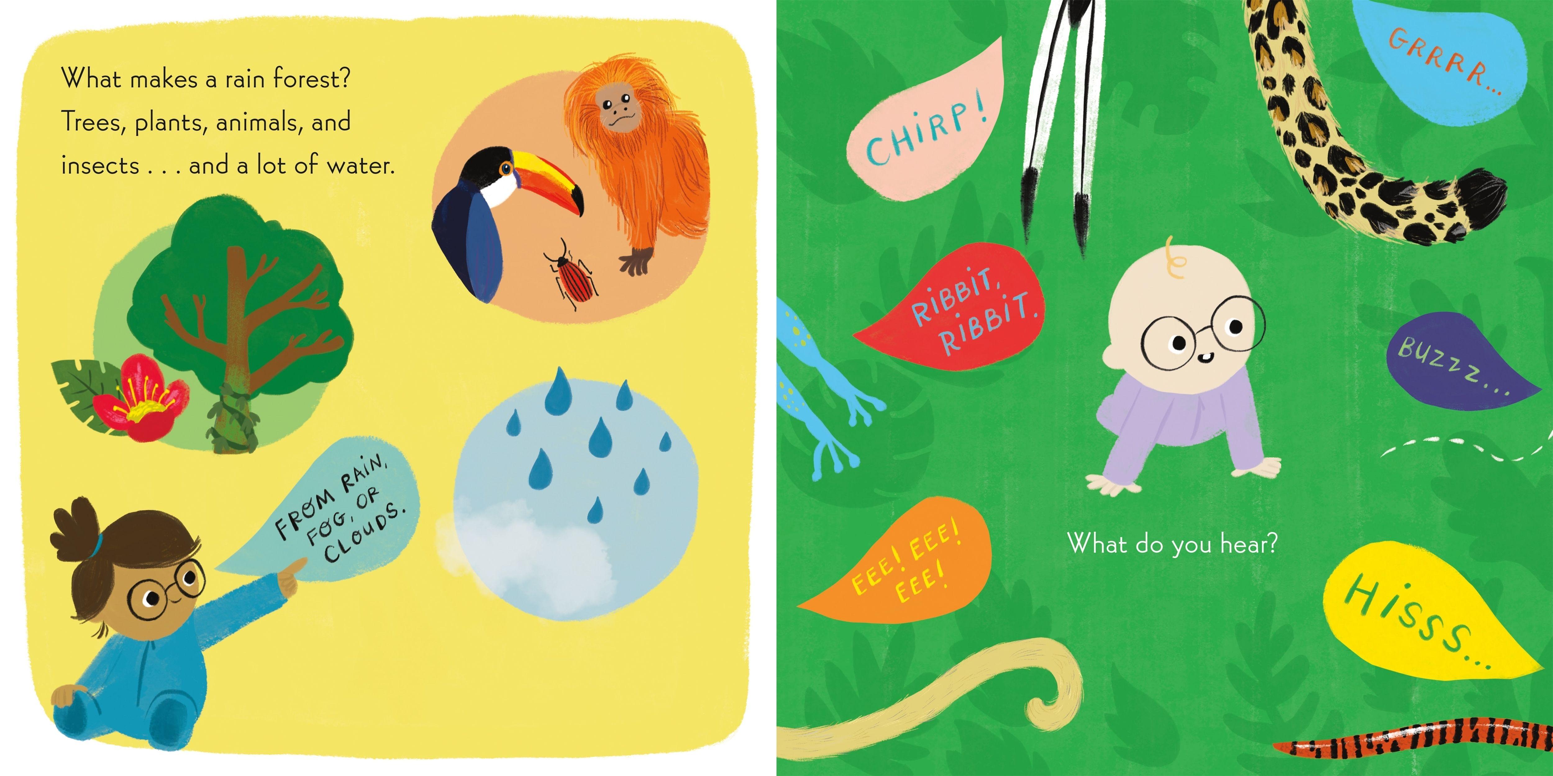 Beispielinhalt (Bild) Nerdy Babies: Rain Forests