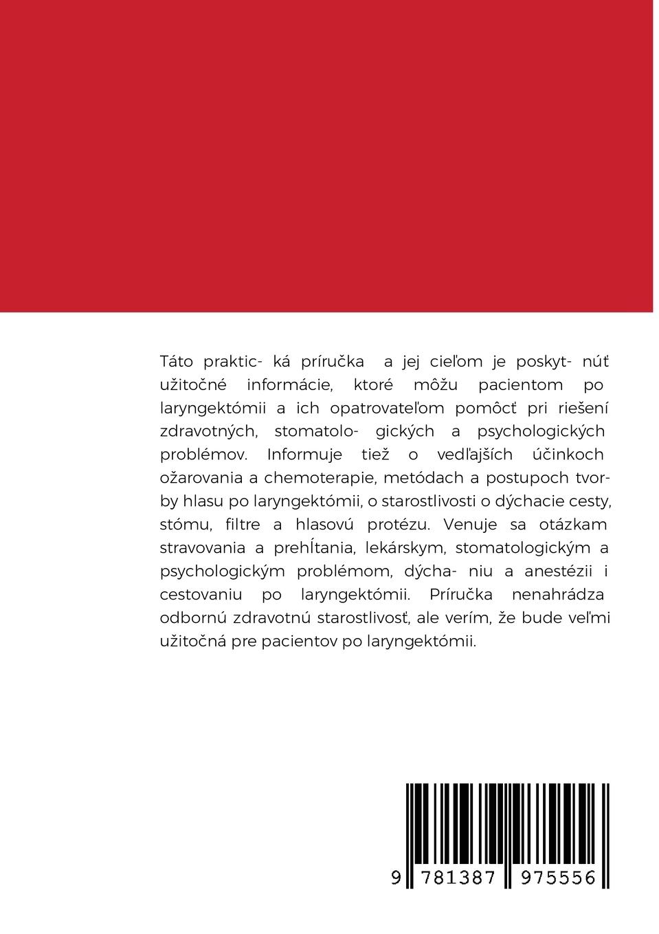 Rückseitencover Sprievodca  Laryngektómiou