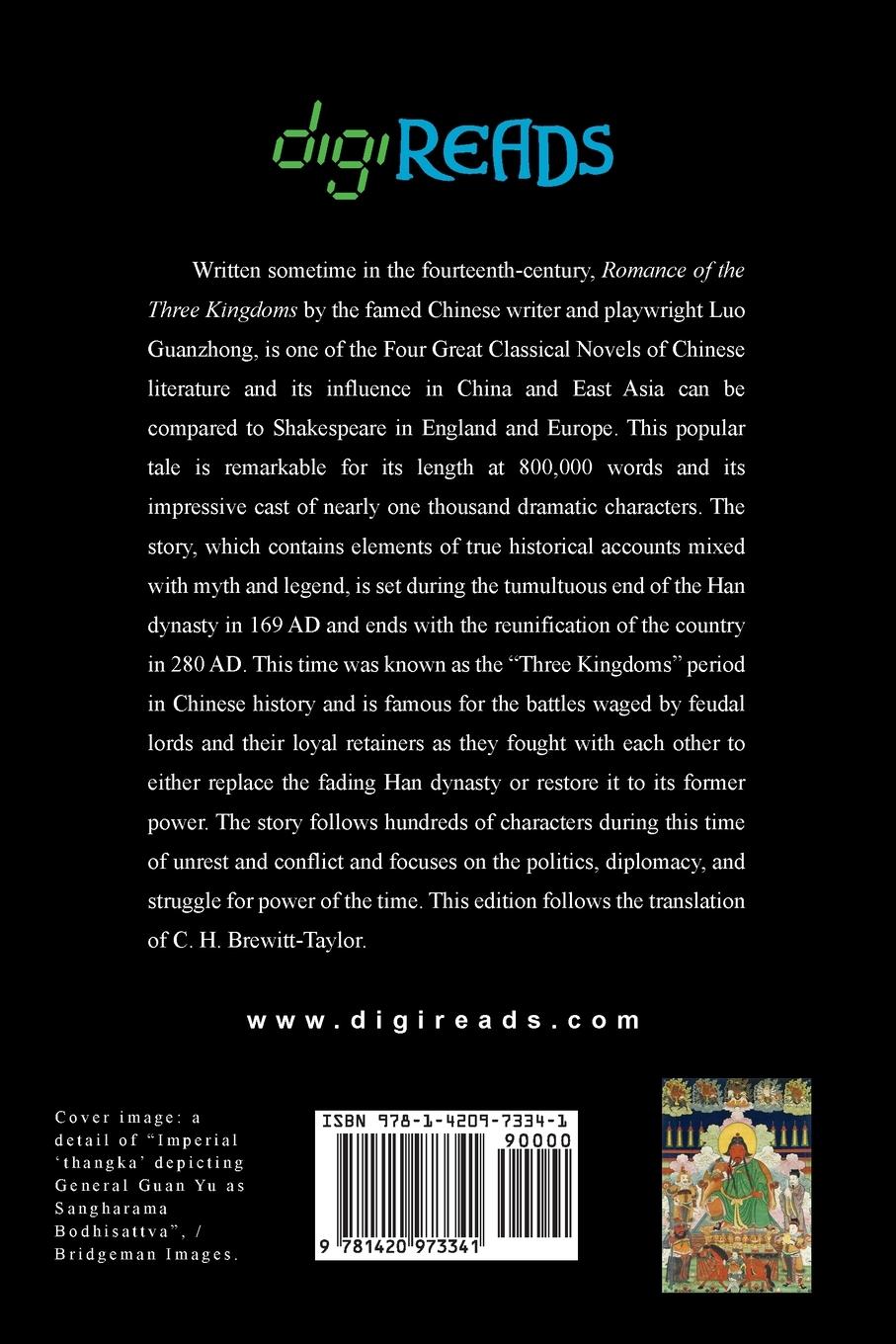 Rückseitencover Romance of the Three Kingdoms