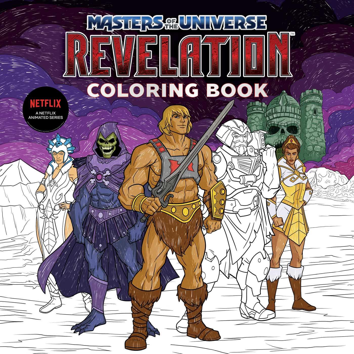 Vorderes Coverbild Masters of the Universe: Revelation Official Coloring Book (Essential Gift for Fans)