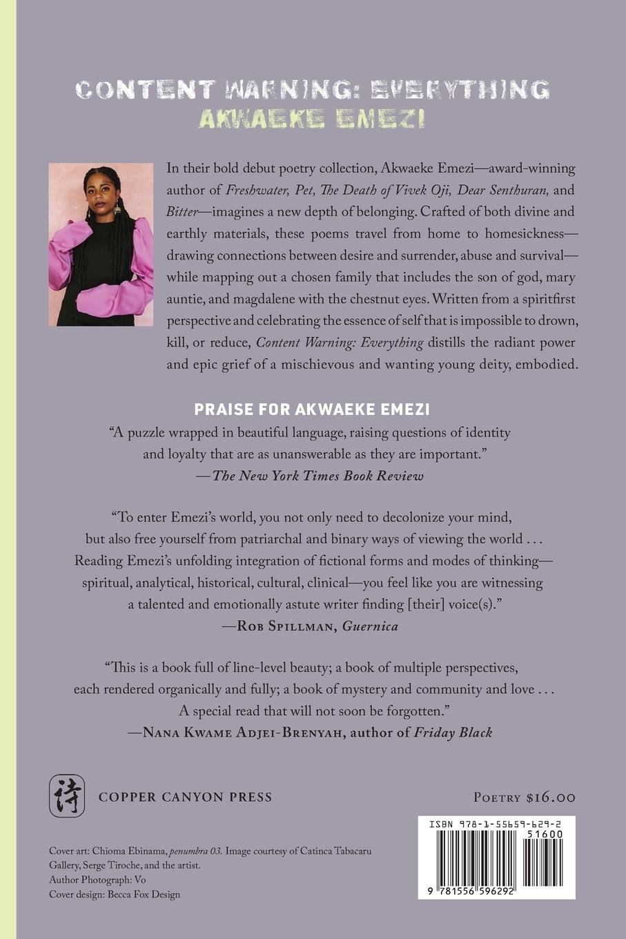 Rückseitencover Content Warning: Everything