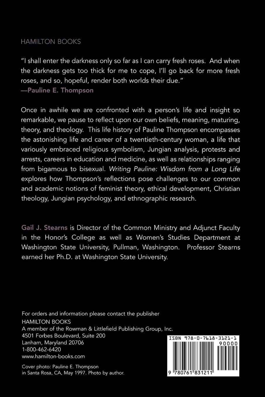 Rückseitencover Writing Pauline