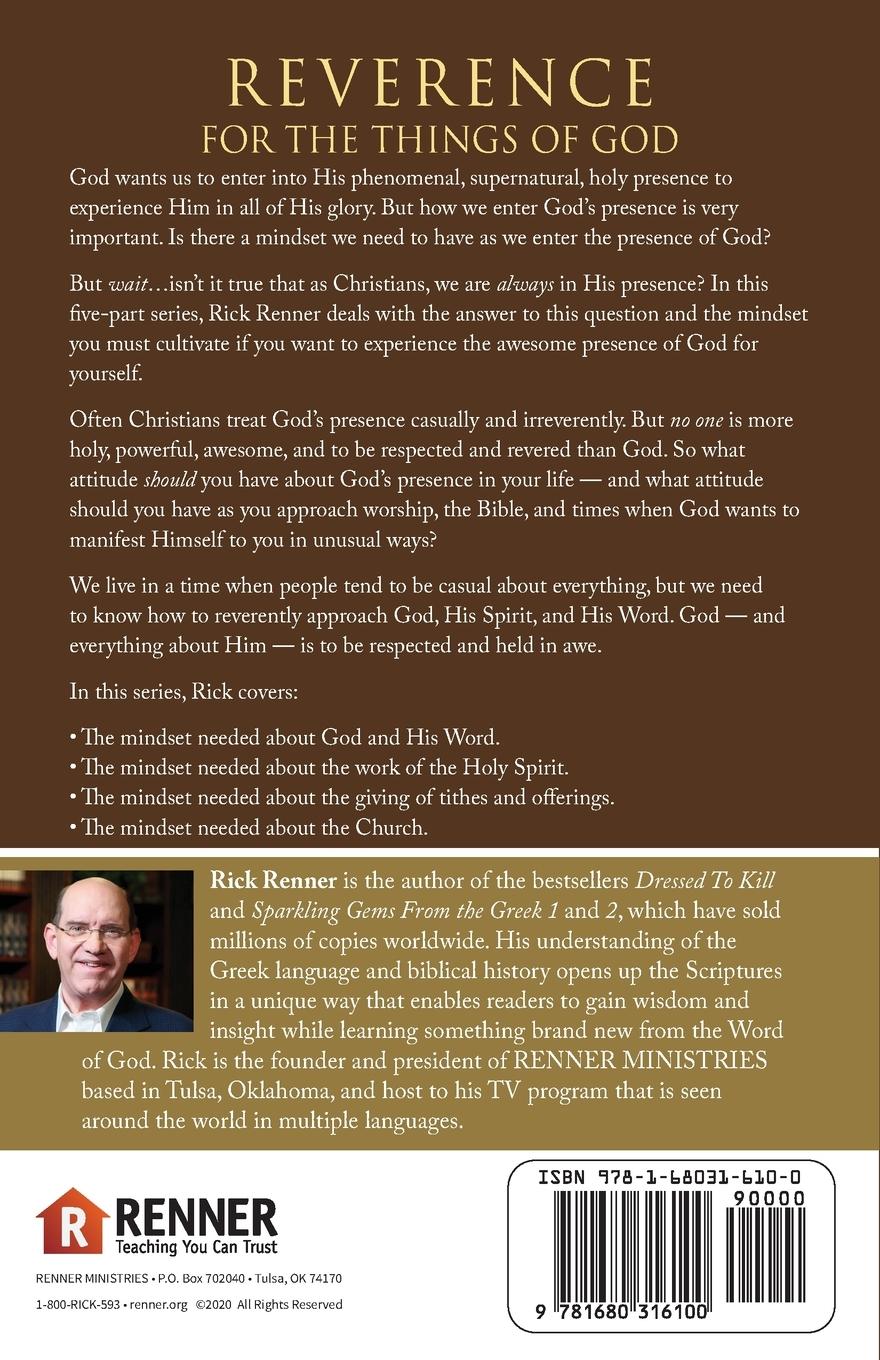 Rückseitencover Reverence for the Things of God Study Guide
