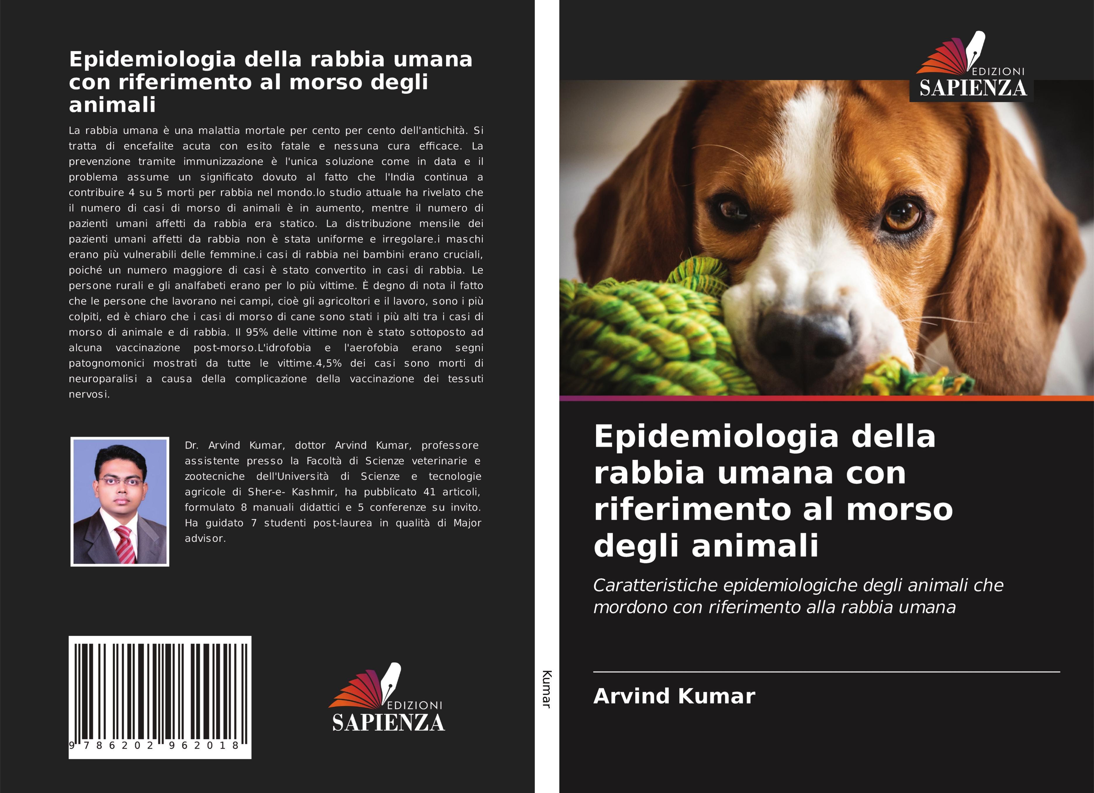 Vorderes Coverbild Epidemiologia della rabbia umana con riferimento al morso degli animali