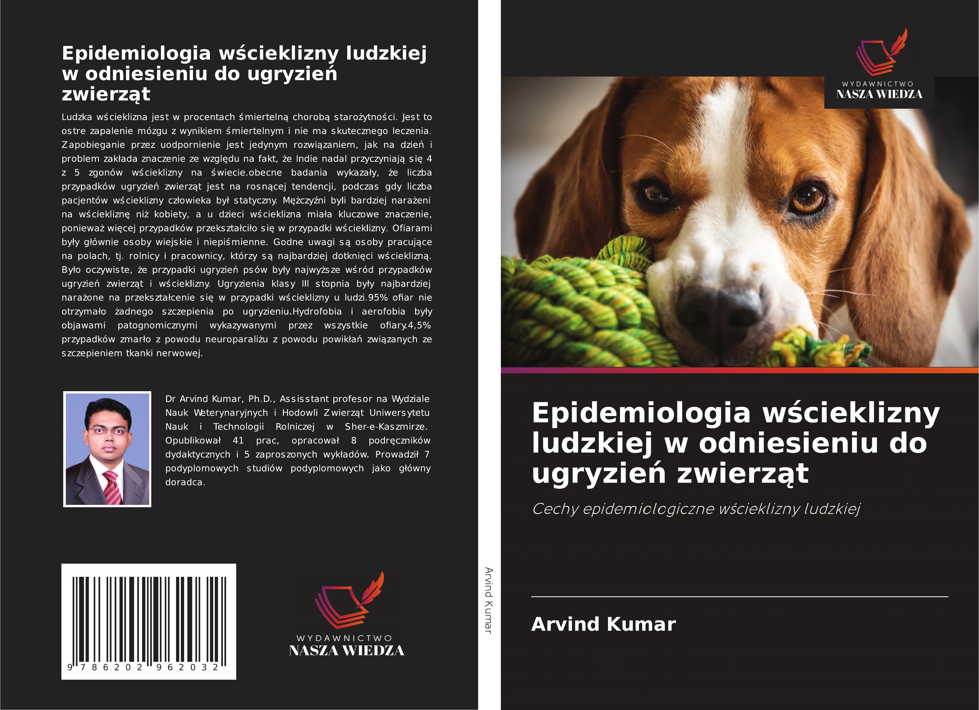 Vorderes Coverbild Epidemiologia w¿cieklizny ludzkiej w odniesieniu do ugryzie¿ zwierz¿t