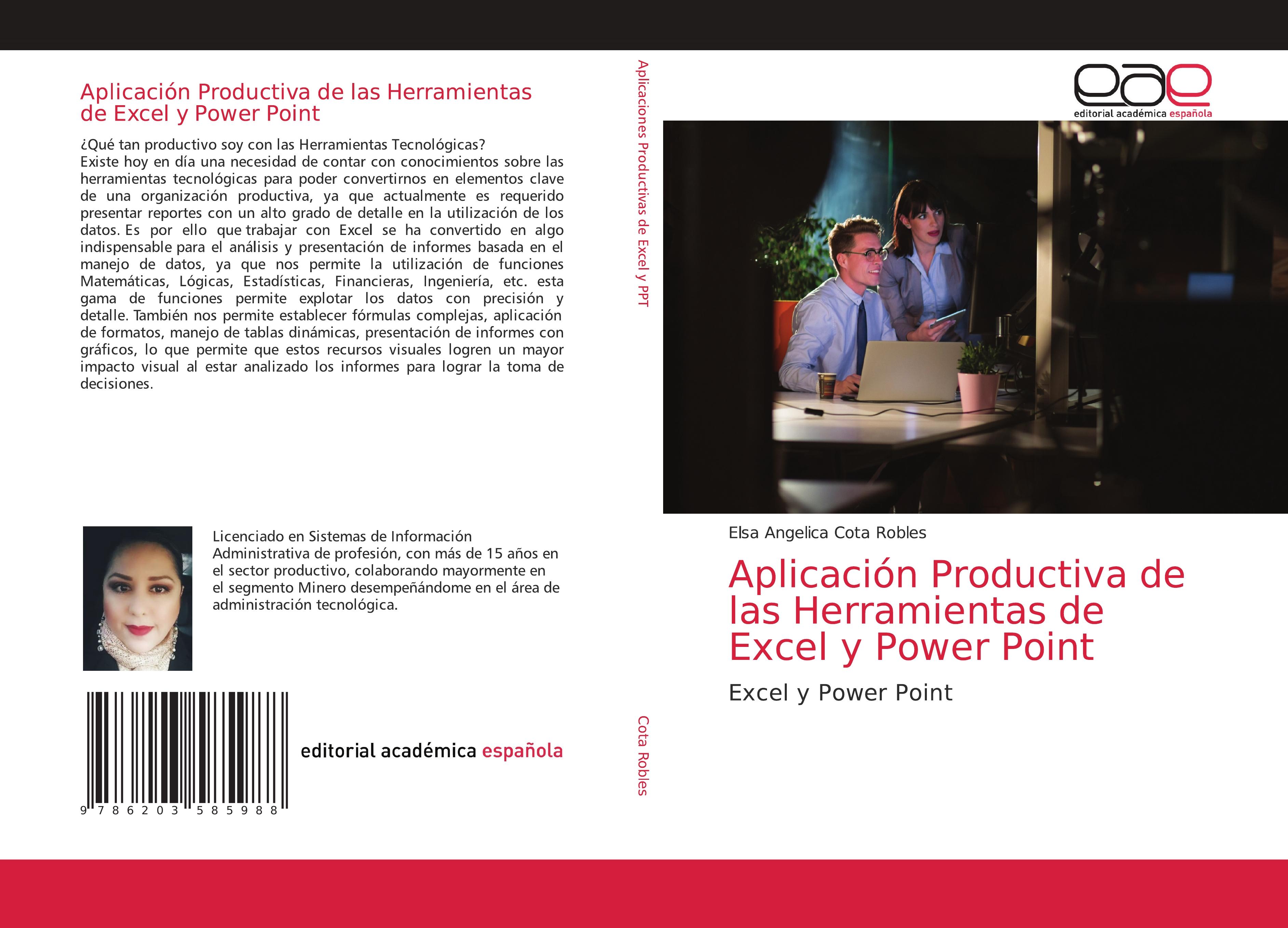 Vorderes Coverbild Aplicación Productiva de las Herramientas de Excel y Power Point