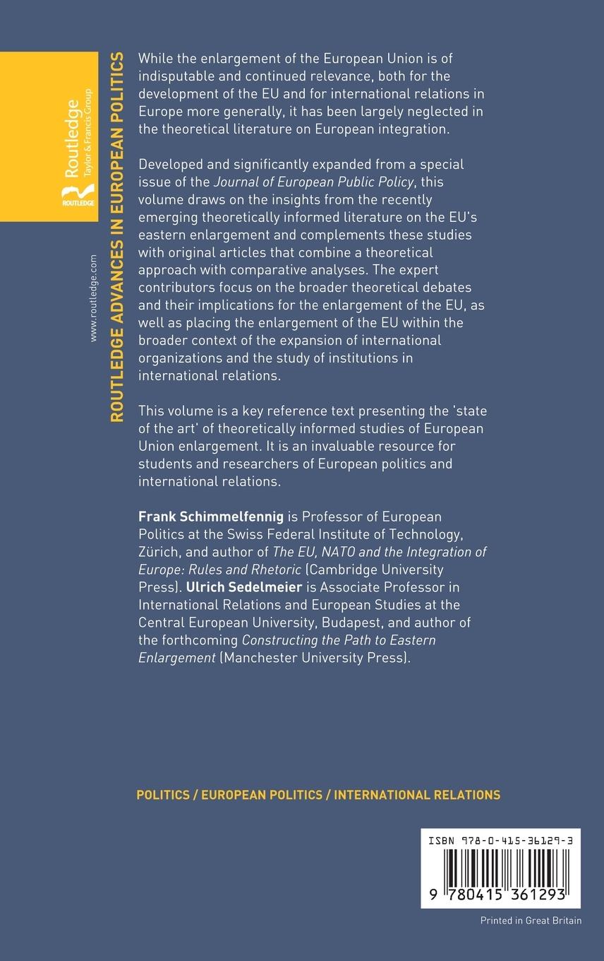 Rückseitencover The Politics of European Union Enlargement