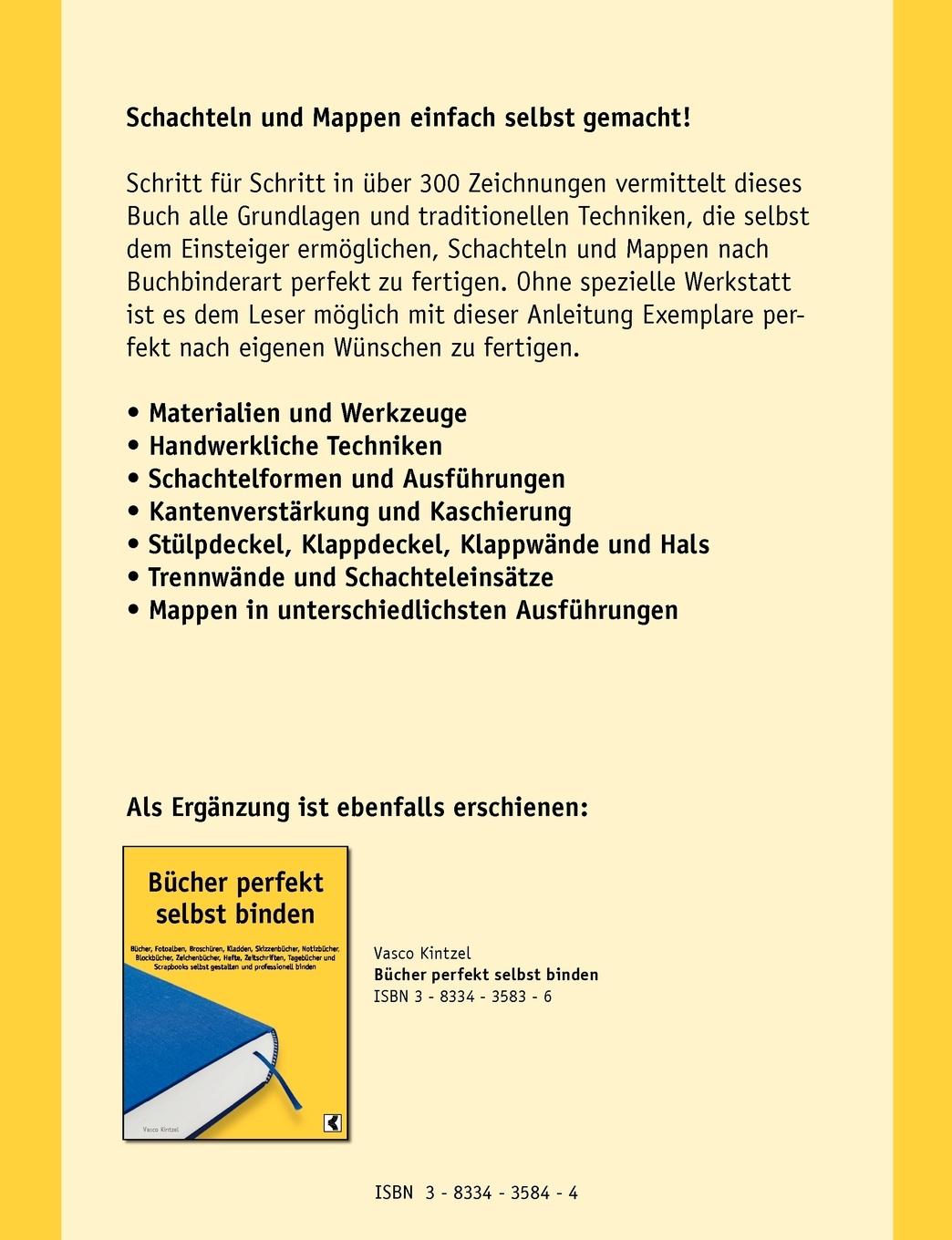 Rückseitencover Schachteln und Mappen perfekt selbst gemacht