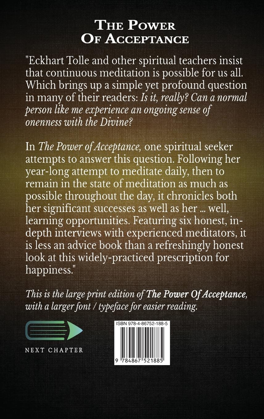 Rückseitencover The Power Of Acceptance