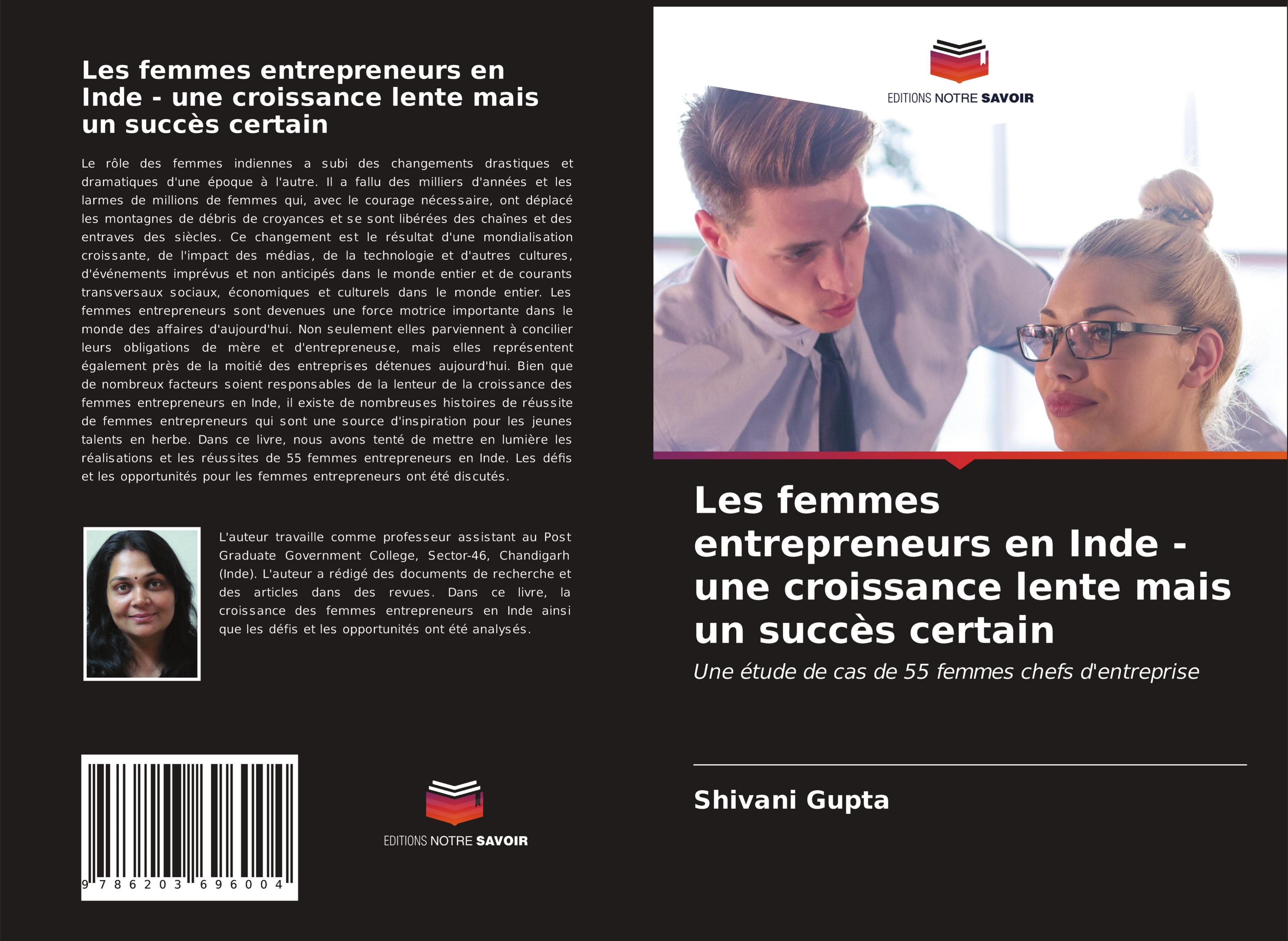 Vorderes Coverbild Les femmes entrepreneurs en Inde - une croissance lente mais un succès certain
