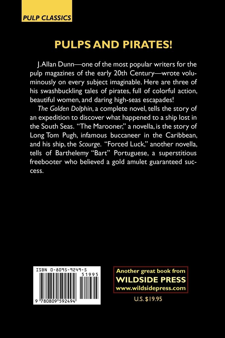 Rückseitencover The Golden Dolphin and Other Pirate Tales from the Pulps