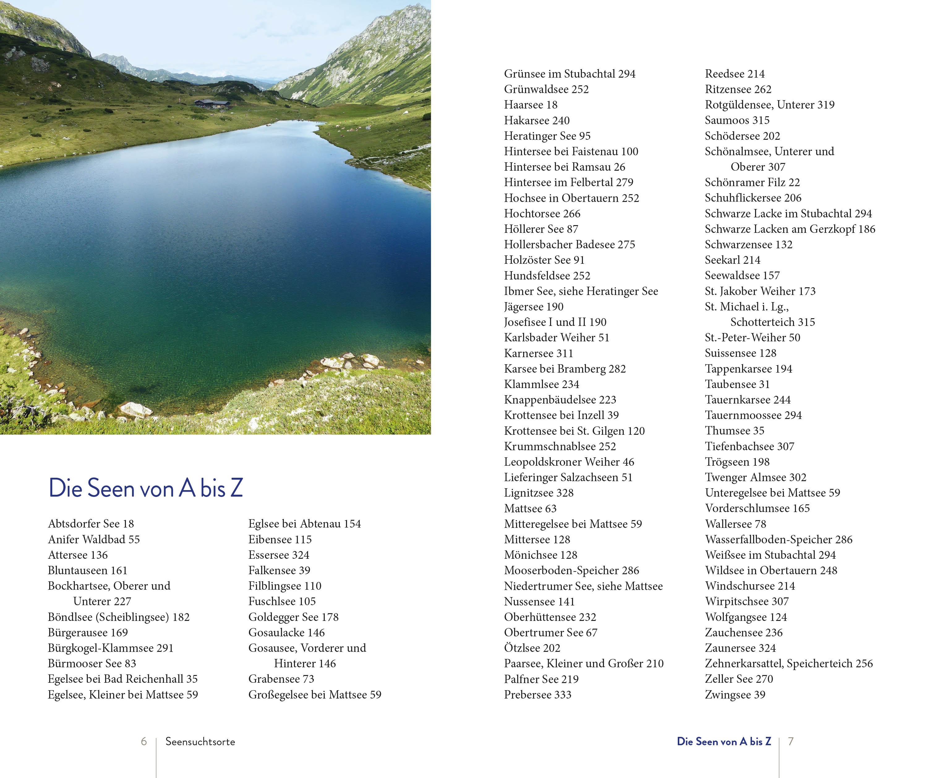 Beispielinhalt (Bild) Seensuchtsorte