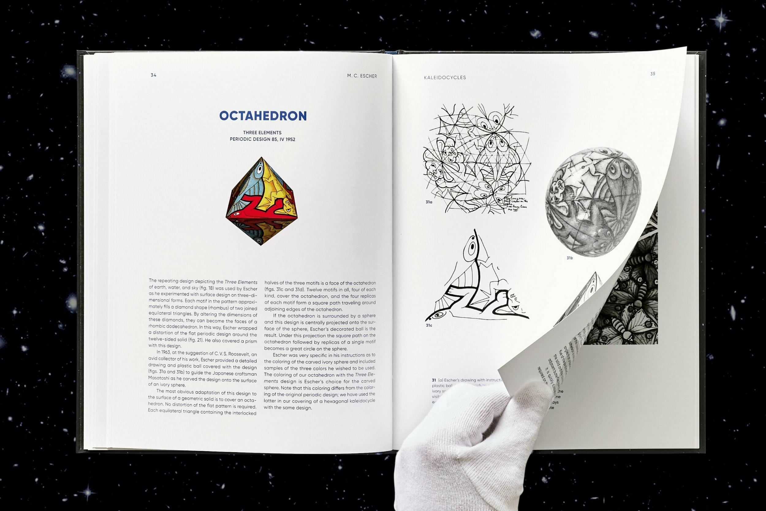 Beispielinhalt (Bild) M.C. Escher. Kaleidocycles