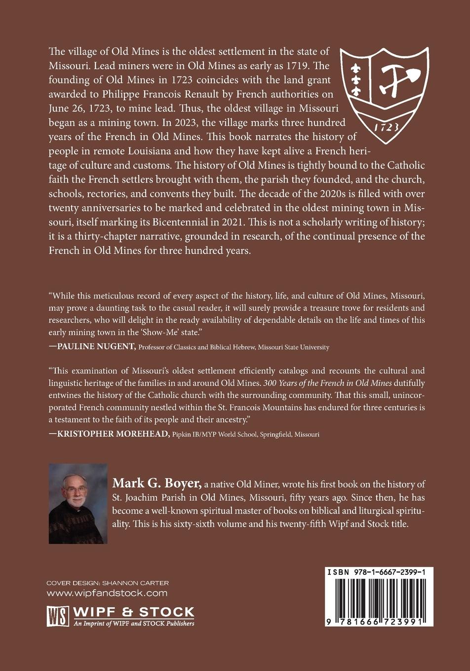 Rückseitencover 300 Years of the French in Old Mines