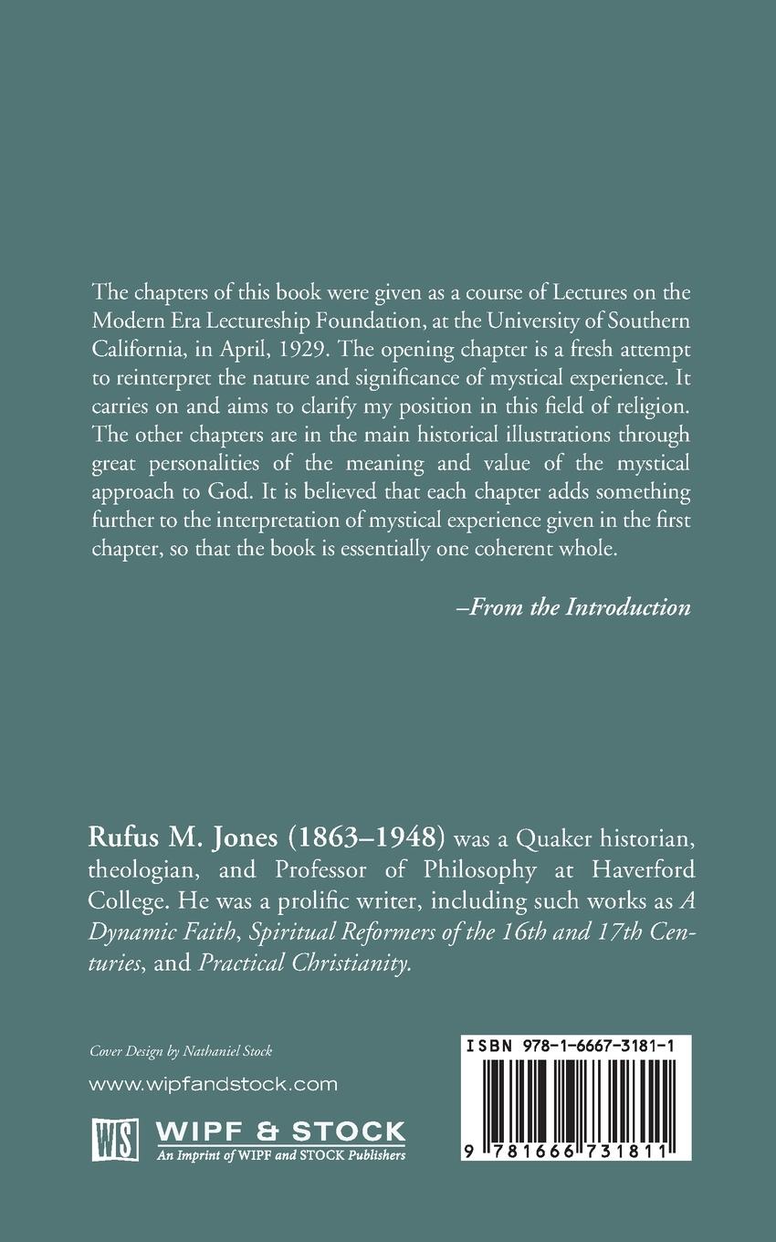 Rückseitencover Some Exponents of Mystical Religion