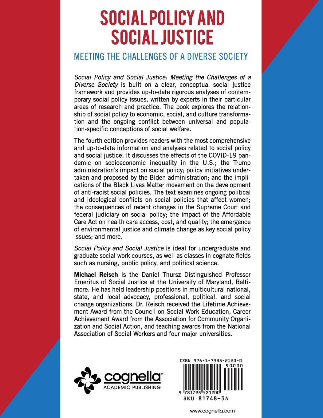 Rückseitencover Social Policy and Social Justice