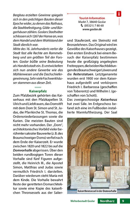 Beispielinhalt (Bild) Harz - Der Reiseführer